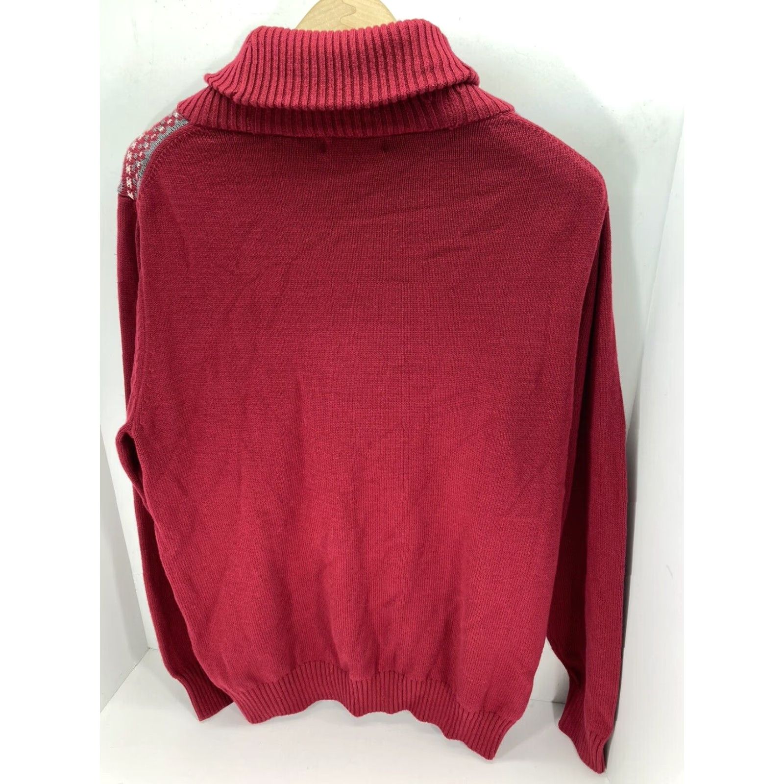 Vintage Alan Flusser Sweater Men M Pullover 3 button Mock Neck Cotton Red NWT Regular Knit Lightweight Long Sleeve Vintage? No (remove) Size US M / EU 48-50 / 2 - 6 Thumbnail