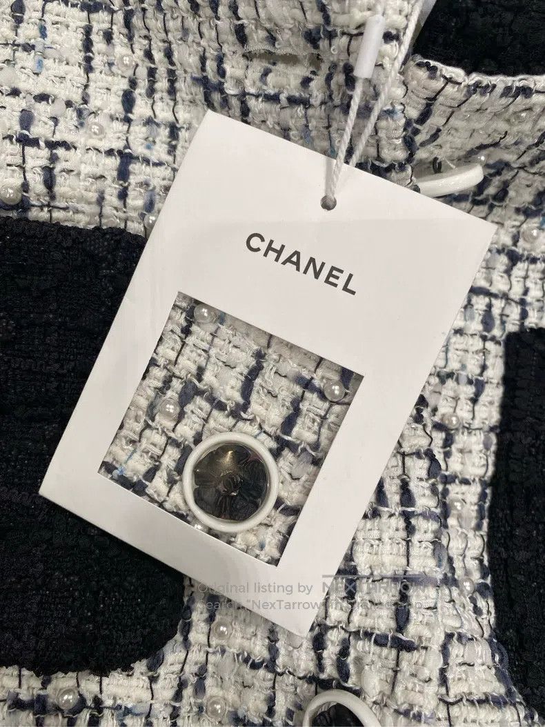Chanel Chanel 22 years black and white four-pocket tweed jacket Size XXS / US 00 / IT 34 - 5 Thumbnail