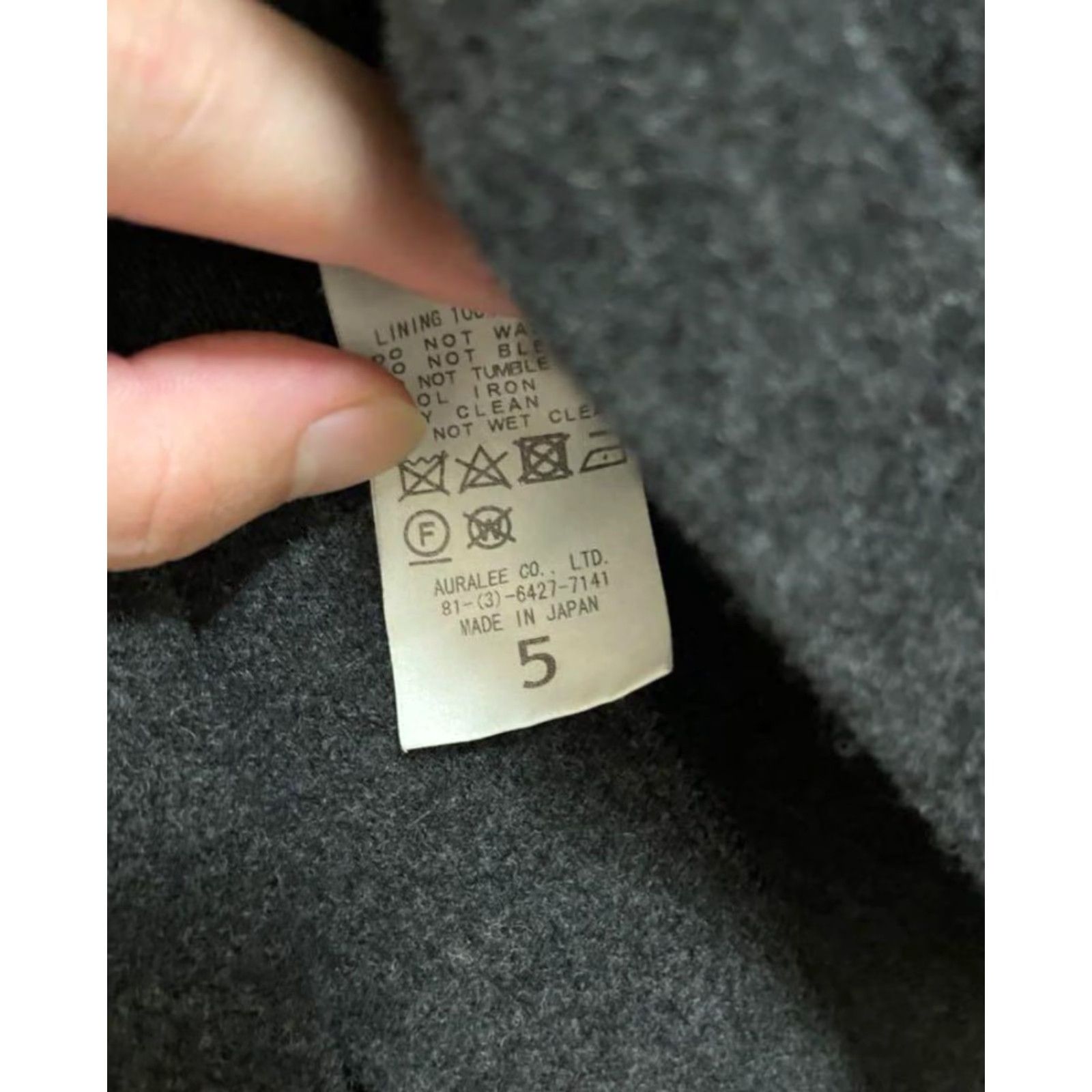 Auralee AURALEE Cashmere Wool Brushed Jersey Big Shirts Men Indigo Navy/French Navy Size US M / EU 48-50 / 2 - 3 Thumbnail