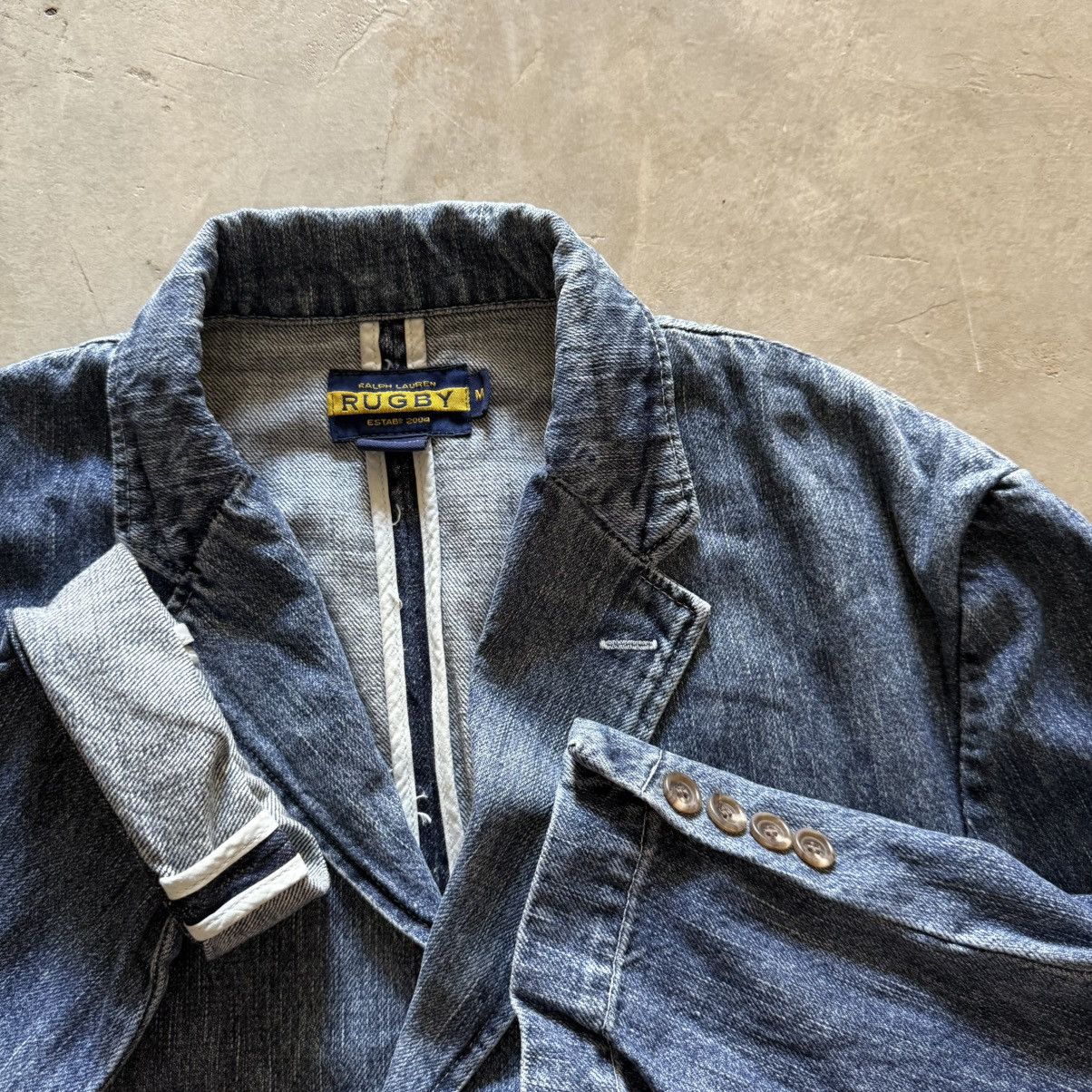 Rugby Ralph Lauren Vintage Ralph Lauren Rugby Selvedge Denim 3-Button Jacket Size US M / EU 48-50 / 2 - 5 Thumbnail