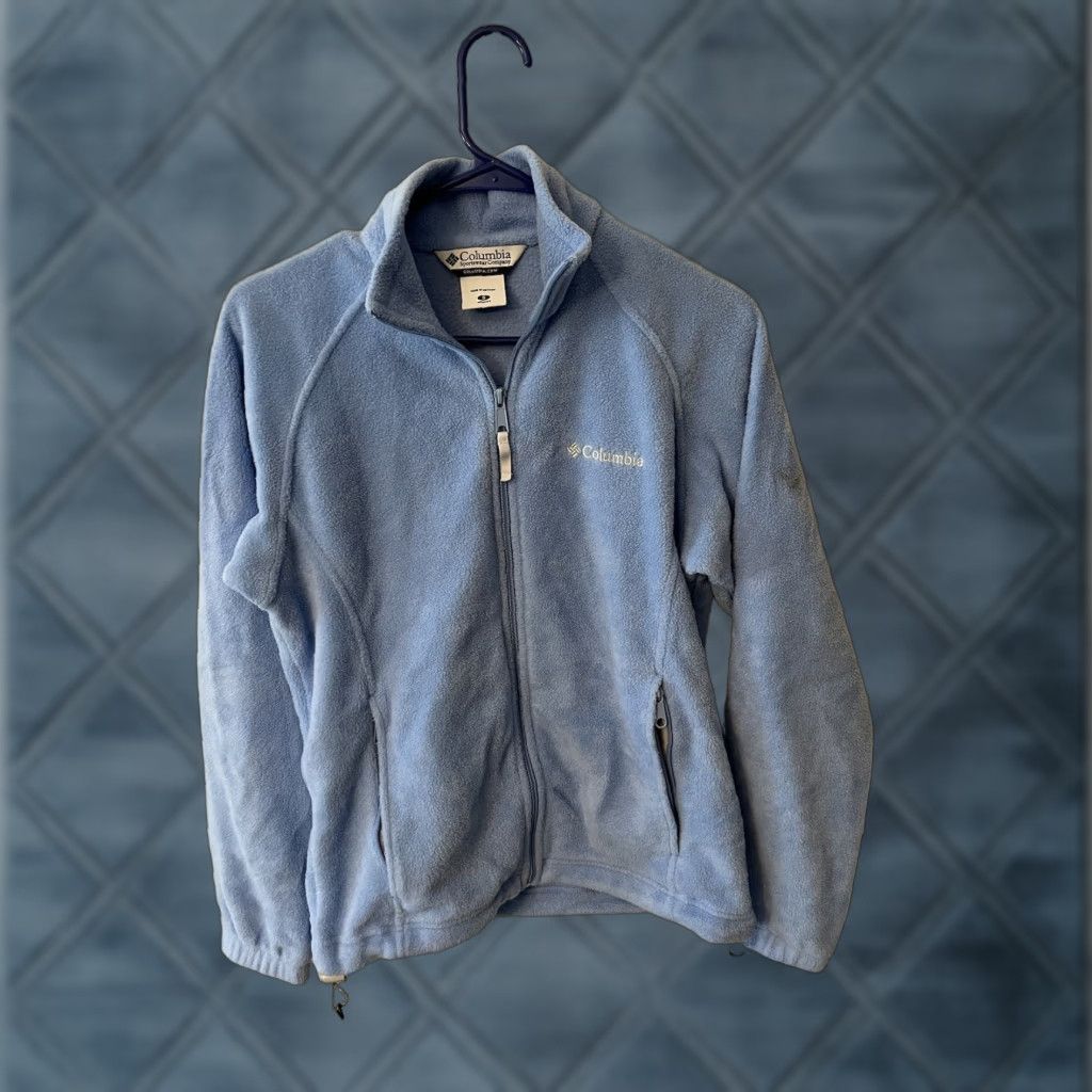 Vintage Columbia Fleece Sweater Mock Neck Full Zip Womens Size Small blue Size S / US 4 / IT 40 - 1 Thumbnail