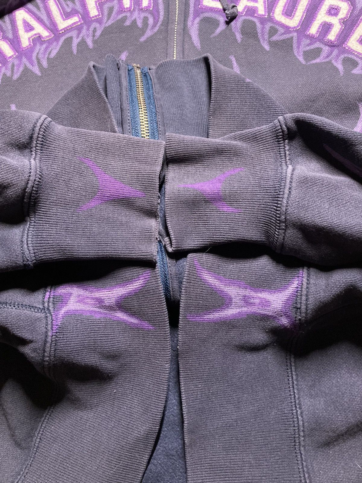 Nike ⛩️ Ralph Lauren Polo Custom Hoodie Rare Y2K Punk Rock Cross ⛩️ Size US L / EU 52-54 / 3 - 8 Thumbnail