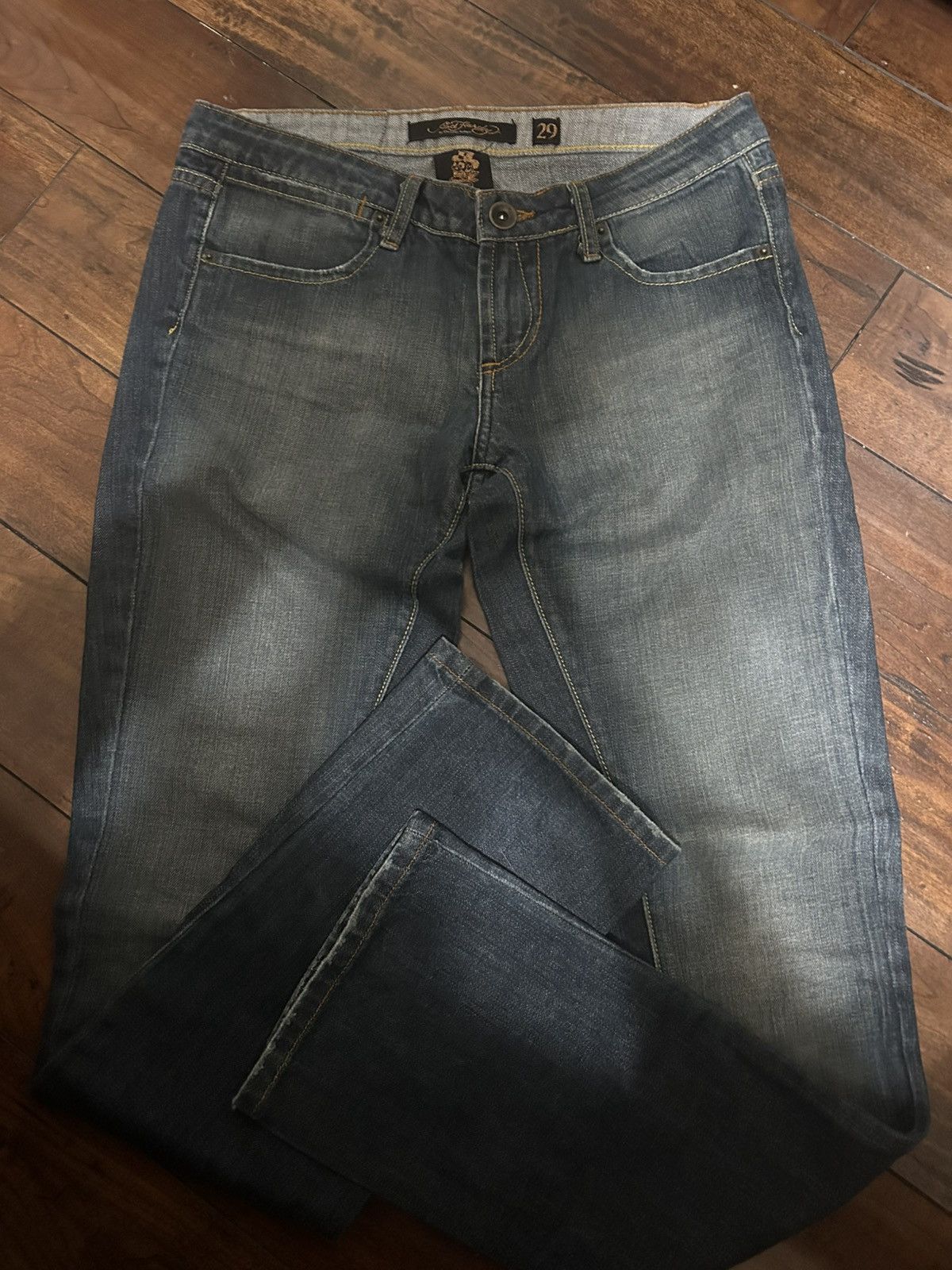 Ed Hardy Christian Audigier Ed Hardy Size 29 Denim Jeans Skull Pocket Size 29" - 1 Thumbnail