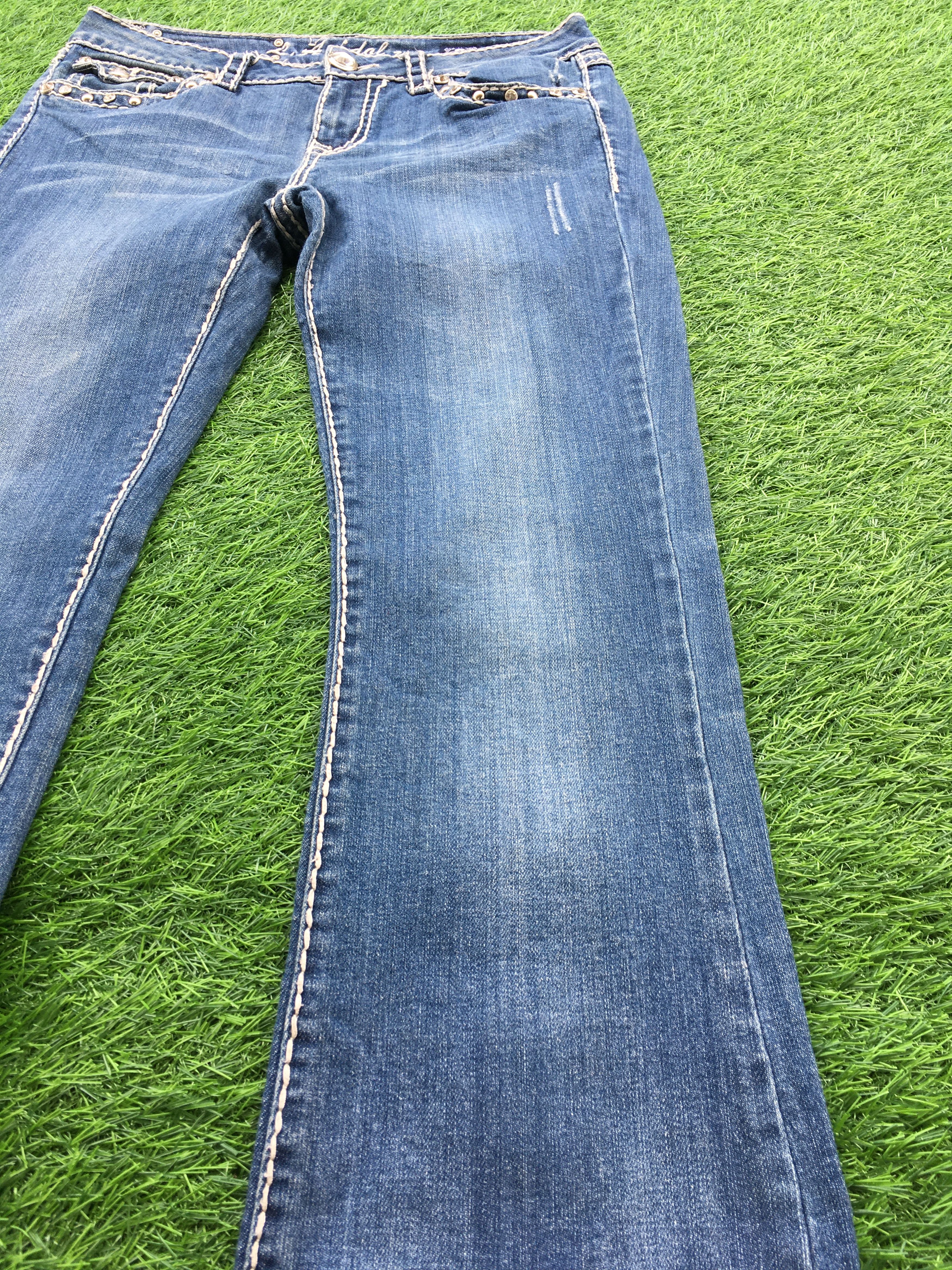 Grace in LA LA Idol USA signature cross boot jeans D-1028 Size 27" / US 4 / IT 40 - 7 Thumbnail