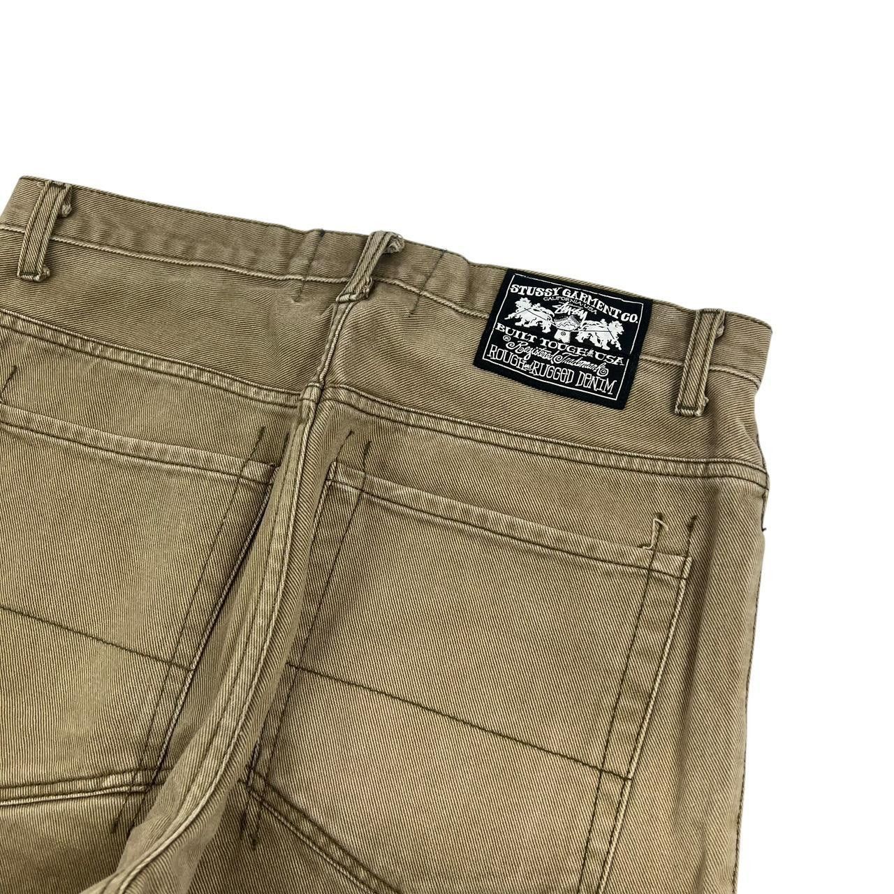 Stussy Vintage Stussy Tan Workwear Jeans - Waist: 32” Size US 32 / EU 48 - 3 Thumbnail