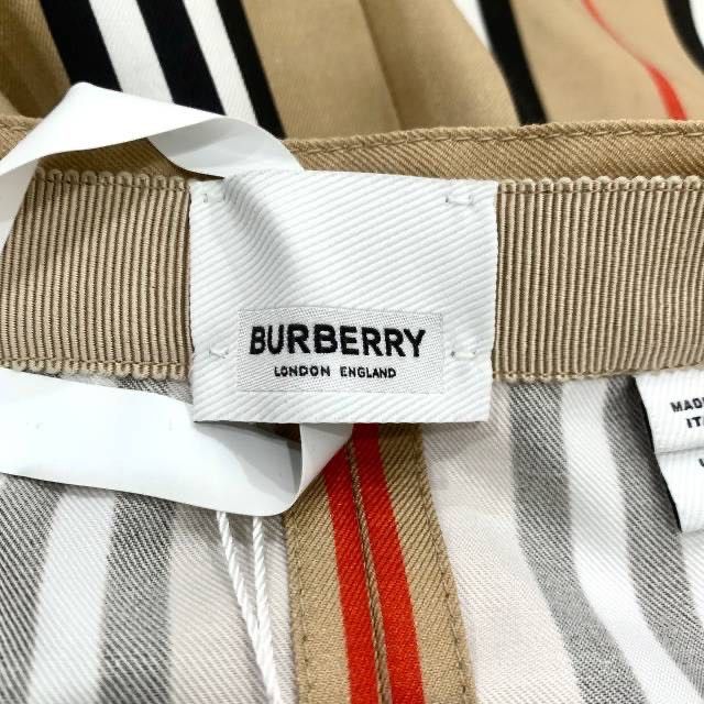 Burberry Burberry Classic Stripe Spliced Mini Skirt K26WX Size 27" / US 4 / IT 40 - 5 Thumbnail