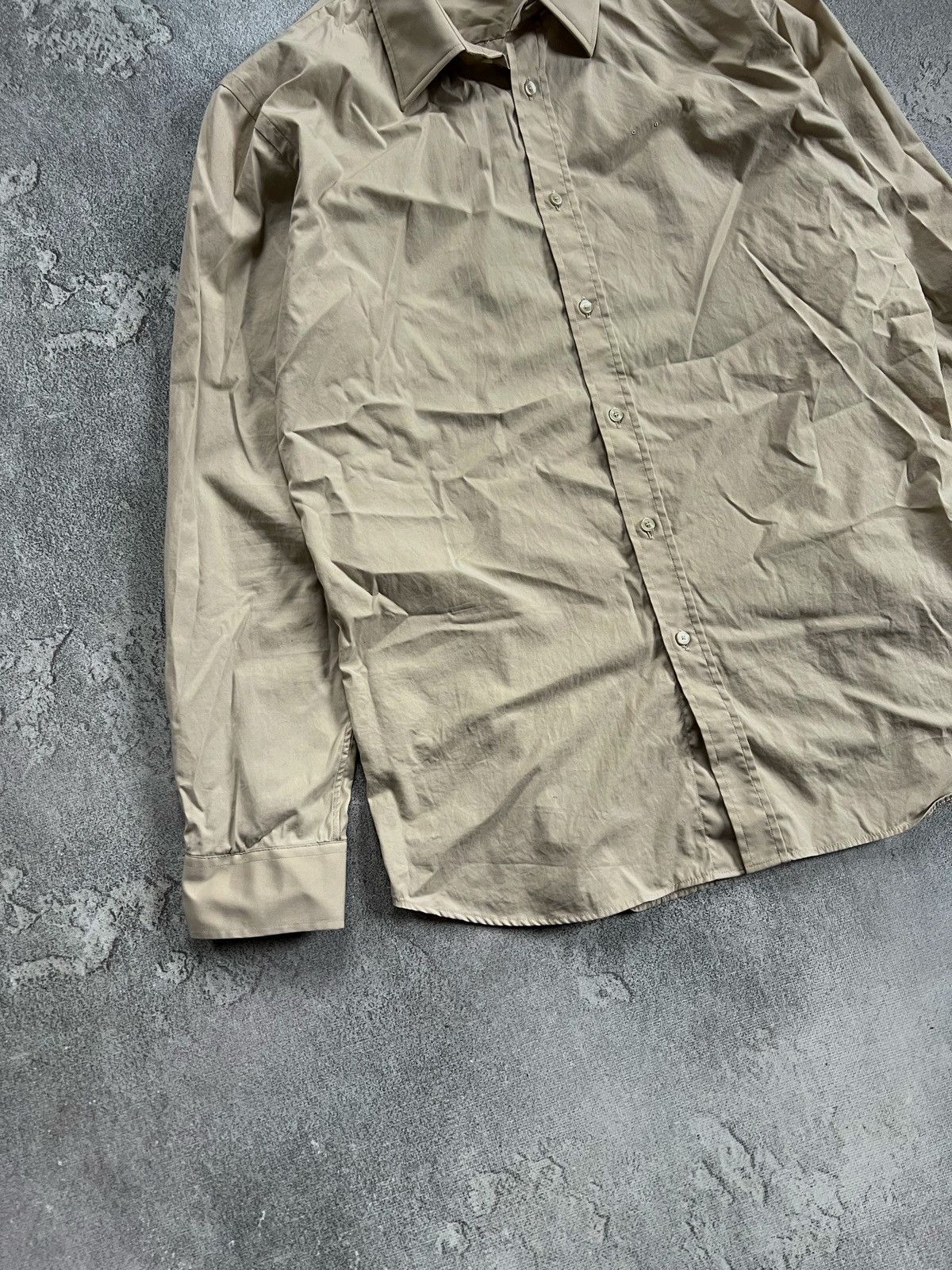 Burberry Burberry Beige Consulate Style Long Sleeve Button Up Shirt Size US L / EU 52-54 / 3 - 4 Thumbnail