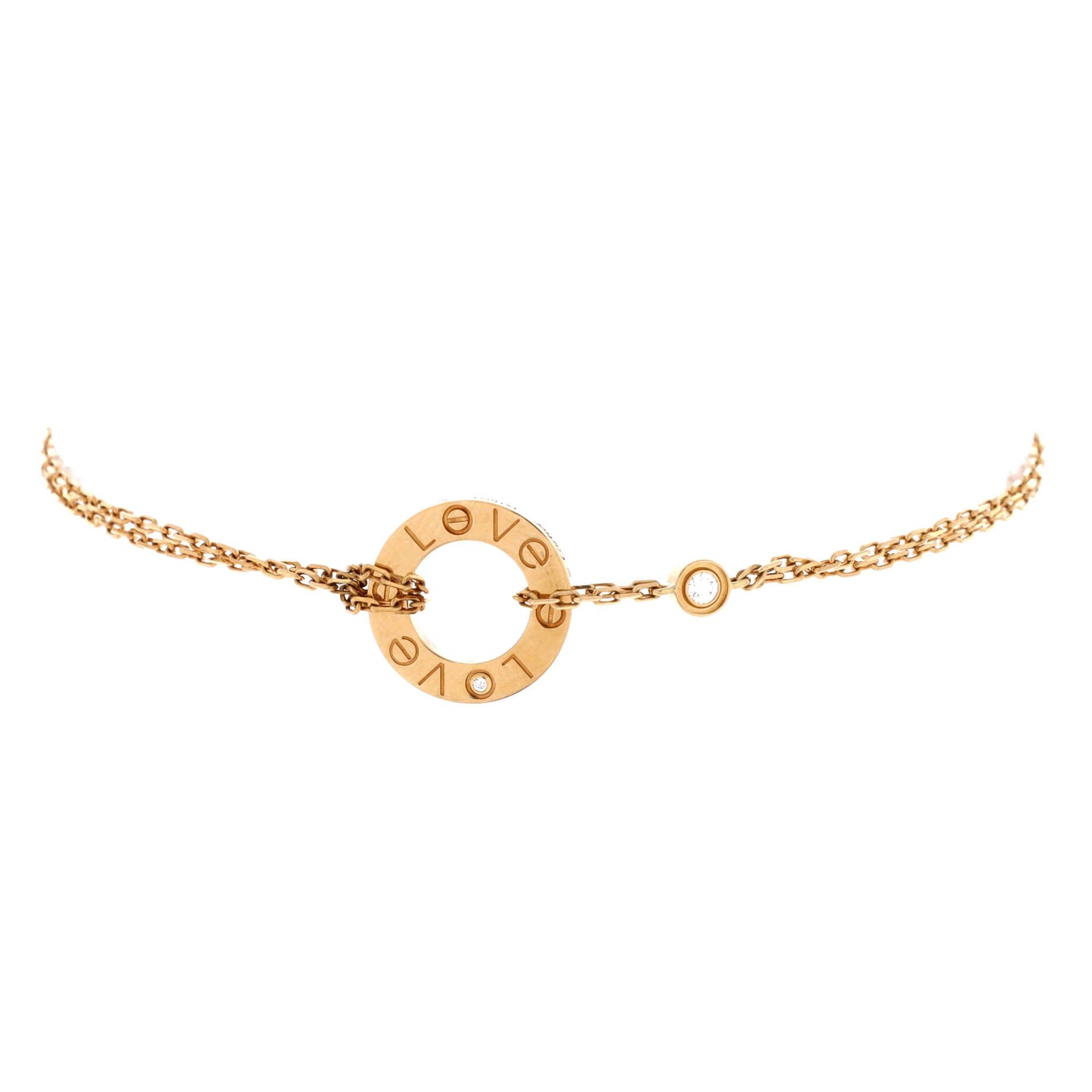 Cartier 2 Diamonds Love Bracelet Size ONE SIZE - 1 Thumbnail