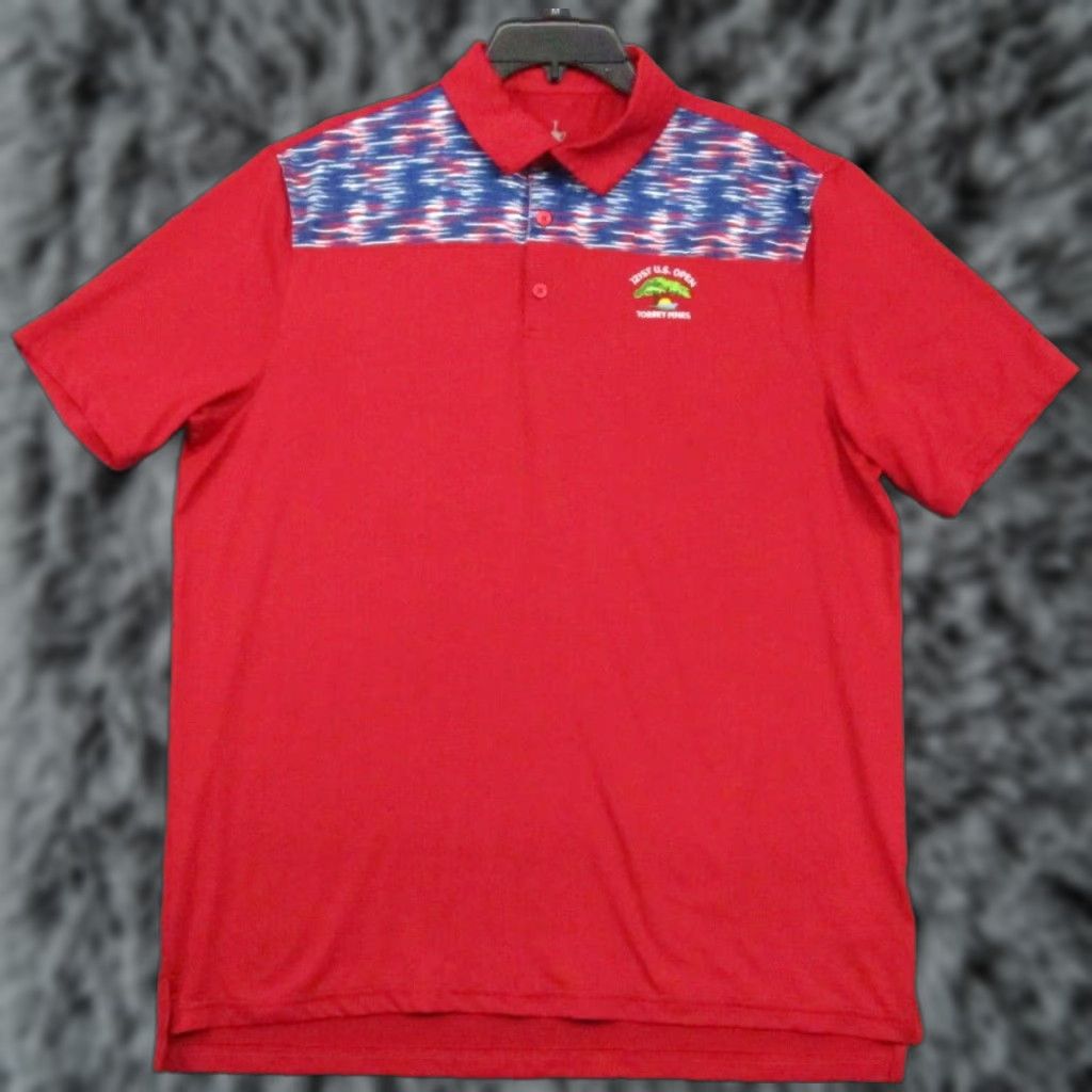 Vintage VINTAGE Official US Open Polo Shirt Large Men’s 121st Torrey Red Blue Unique Design Size US L / EU 52-54 / 3 - 1 Thumbnail