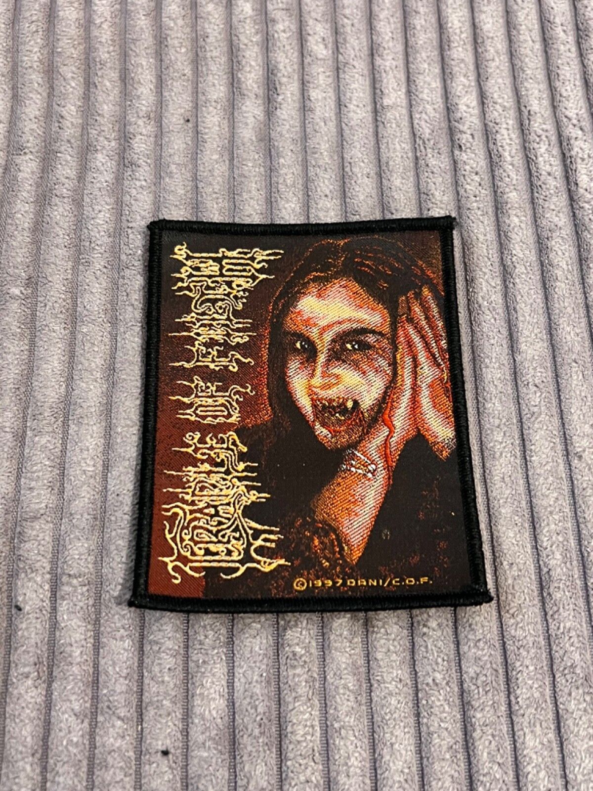 Band Tees 1997 Cradle Of Filth Dani Vintage Metal Small Patch New Size ONE SIZE - 1 Thumbnail