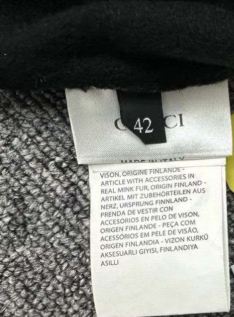 Gucci Gucci/Fur Collar Hooded Black Coat K12 Size M / US 6-8 / IT 42-44 - 7 Thumbnail
