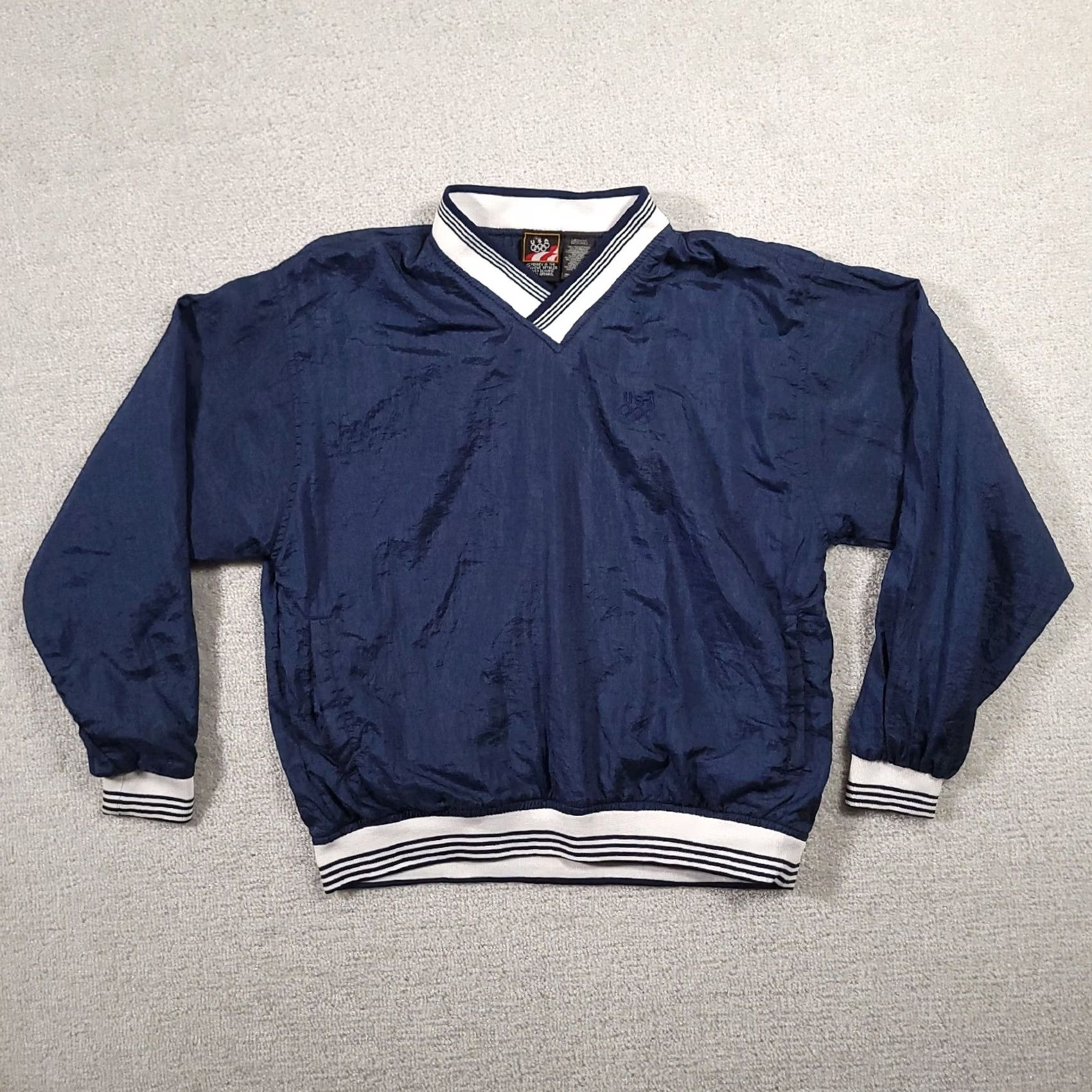 Vintage VINTAGE Olympic JCPenney Pullover Windbreaker Jacket Adult Medium Blue USA Windbreaker Mens Size US M / EU 48-50 / 2 - 2 Thumbnail