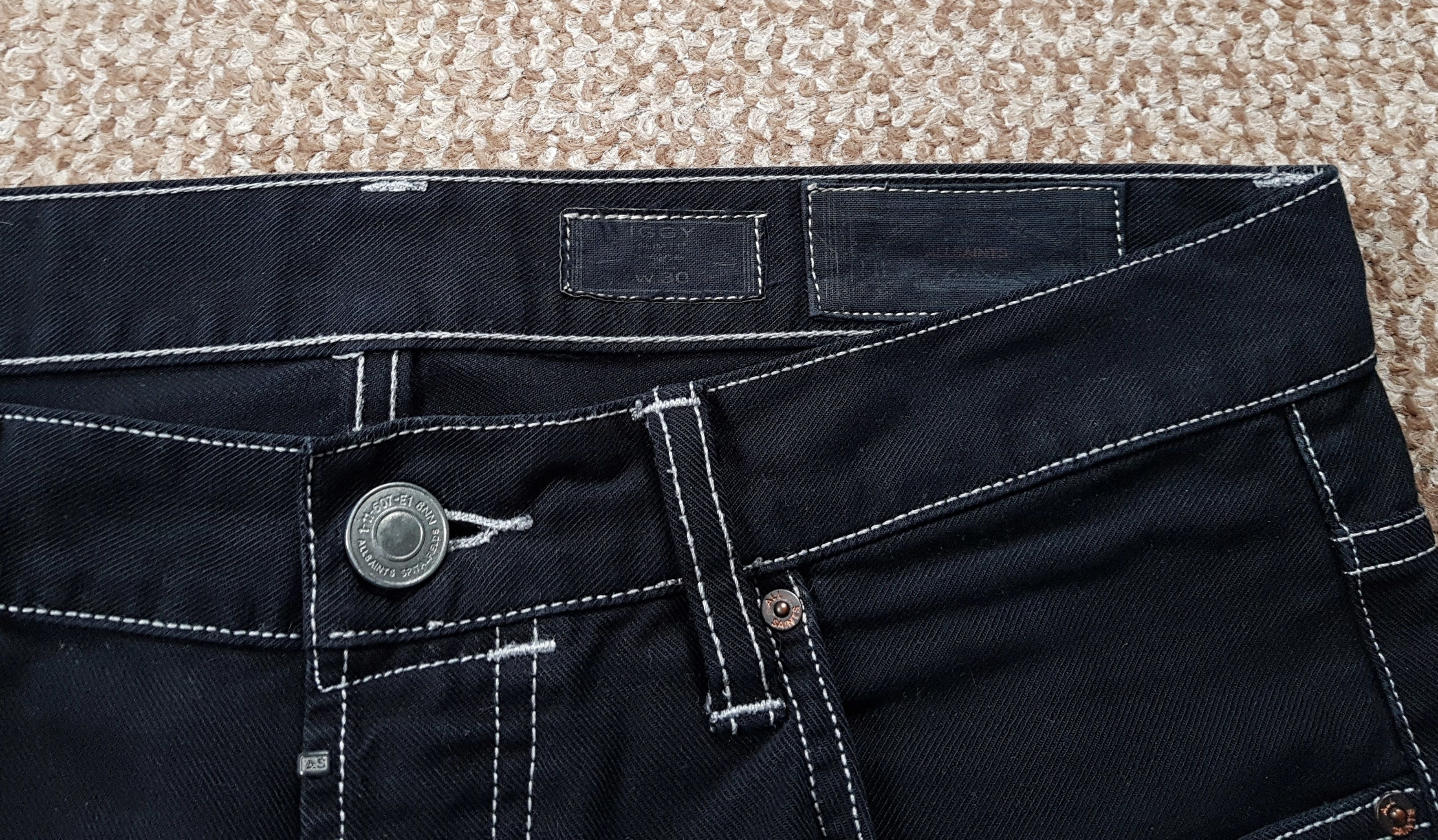 Allsaints AllSaints Sodium Iggy Denim Jeans Slim Fit sz W30 Size US 30 / EU 46 - 6 Thumbnail