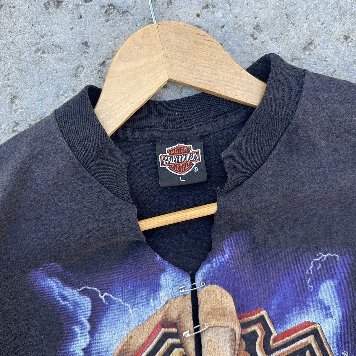 Harley Davidson Vintage 90’s Harley Davidson Safety Pin Closure Graphic Tee Size US L / EU 52-54 / 3 - 2 Thumbnail
