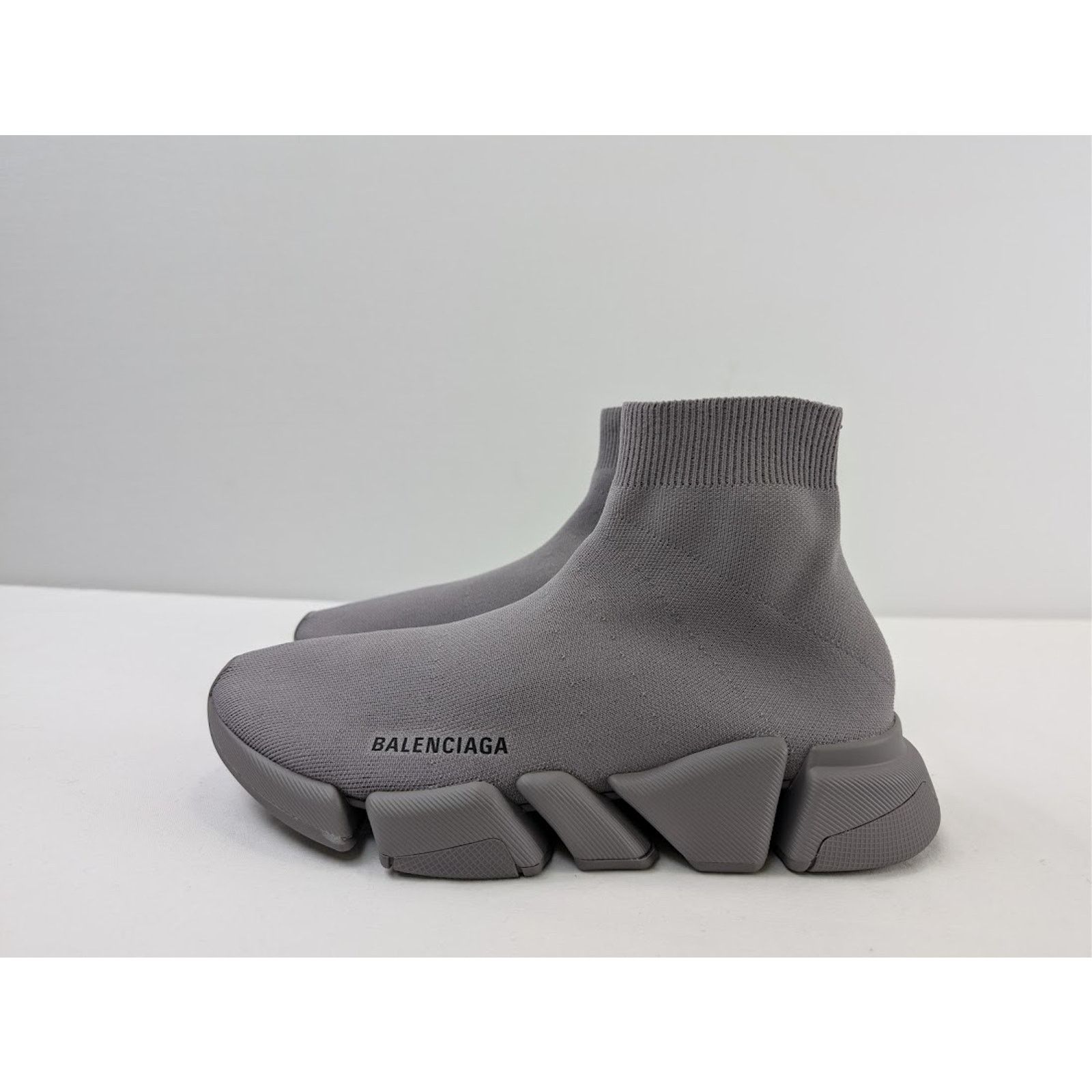 Balenciaga o1rshd1 Speed 2.0 Graffiti New Re Cycled Sneakers Dark Grey Size US 11 / EU 44 - 8 Thumbnail