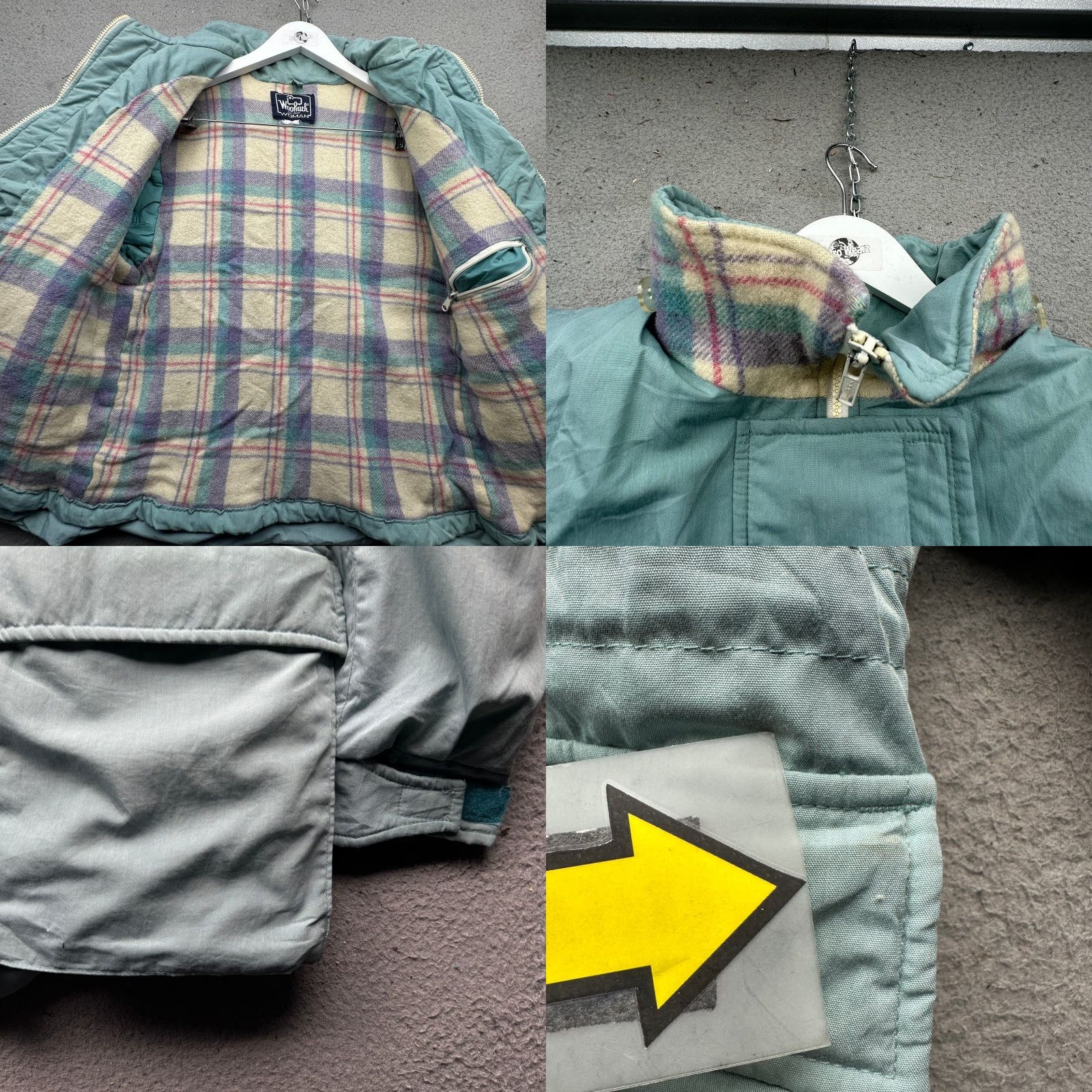 Vintage VINTAGE Woolrich Parka Women Long Sleeve Green Pockets Zip Lined Flannel 90s Outdoor Womens M Regular Hoodie Size M / US 6-8 / IT 42-44 - 8 Thumbnail