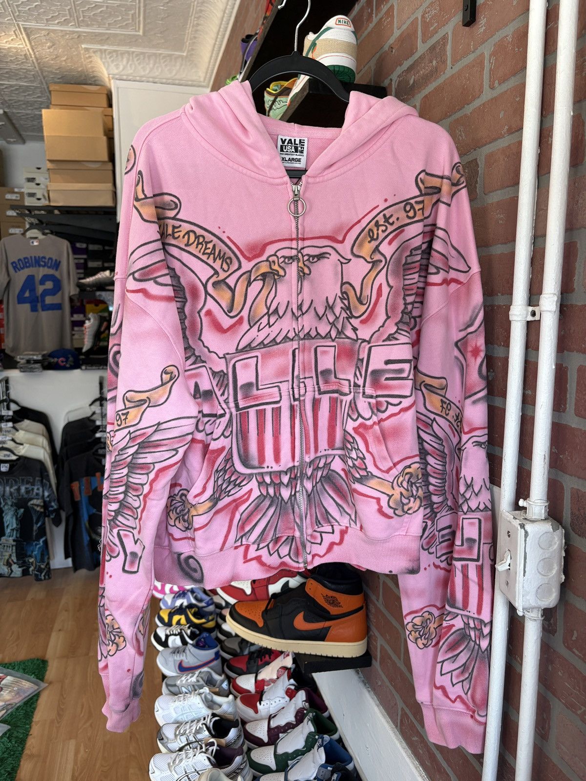 Streetwear × Vale Vale Pink Dreams Destiny's Child Zip Up