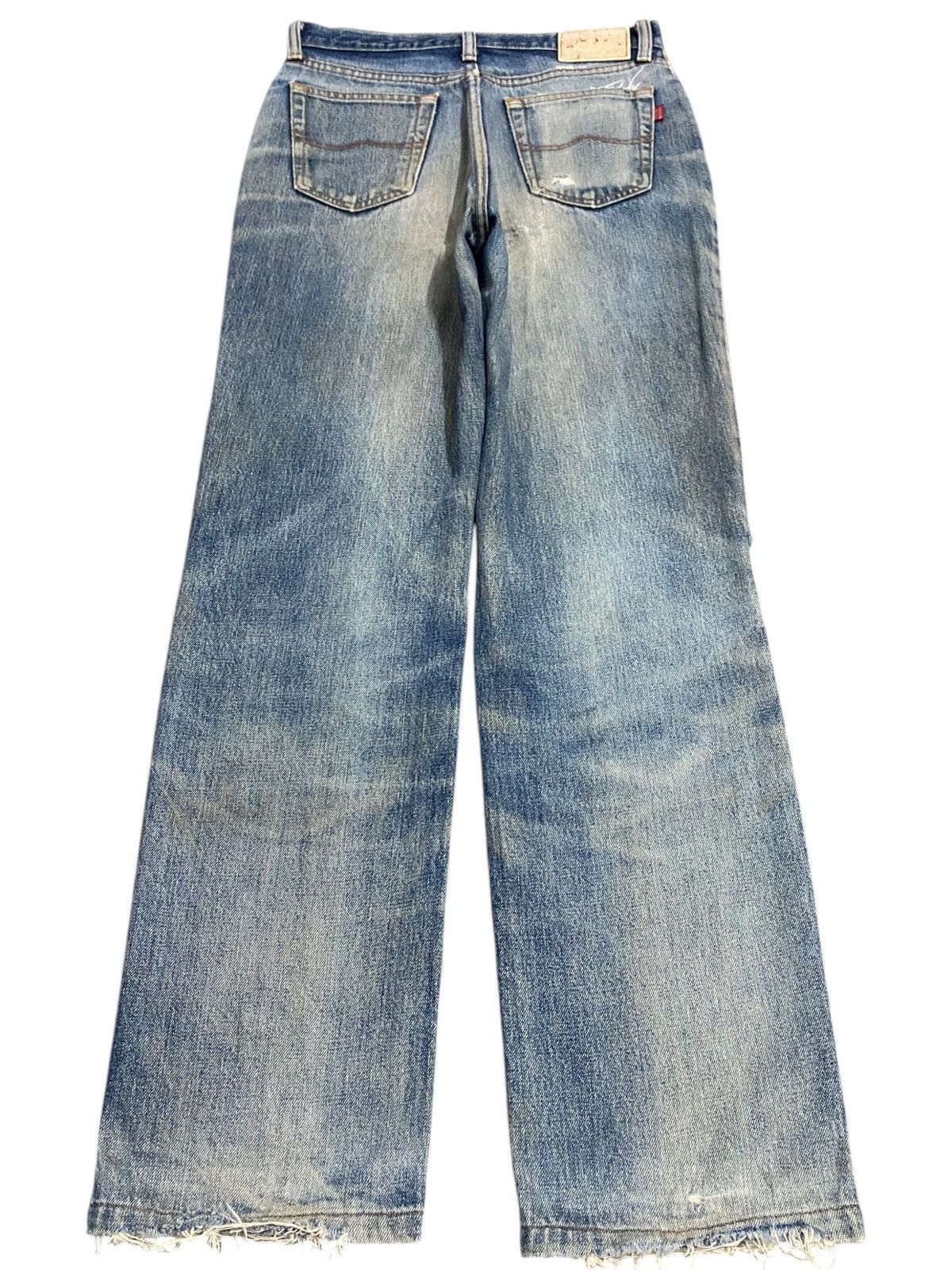 Vintage Vintage Bobson Japan Blue Wash Distressed Loose Jeans Size US 29 - 2 Thumbnail