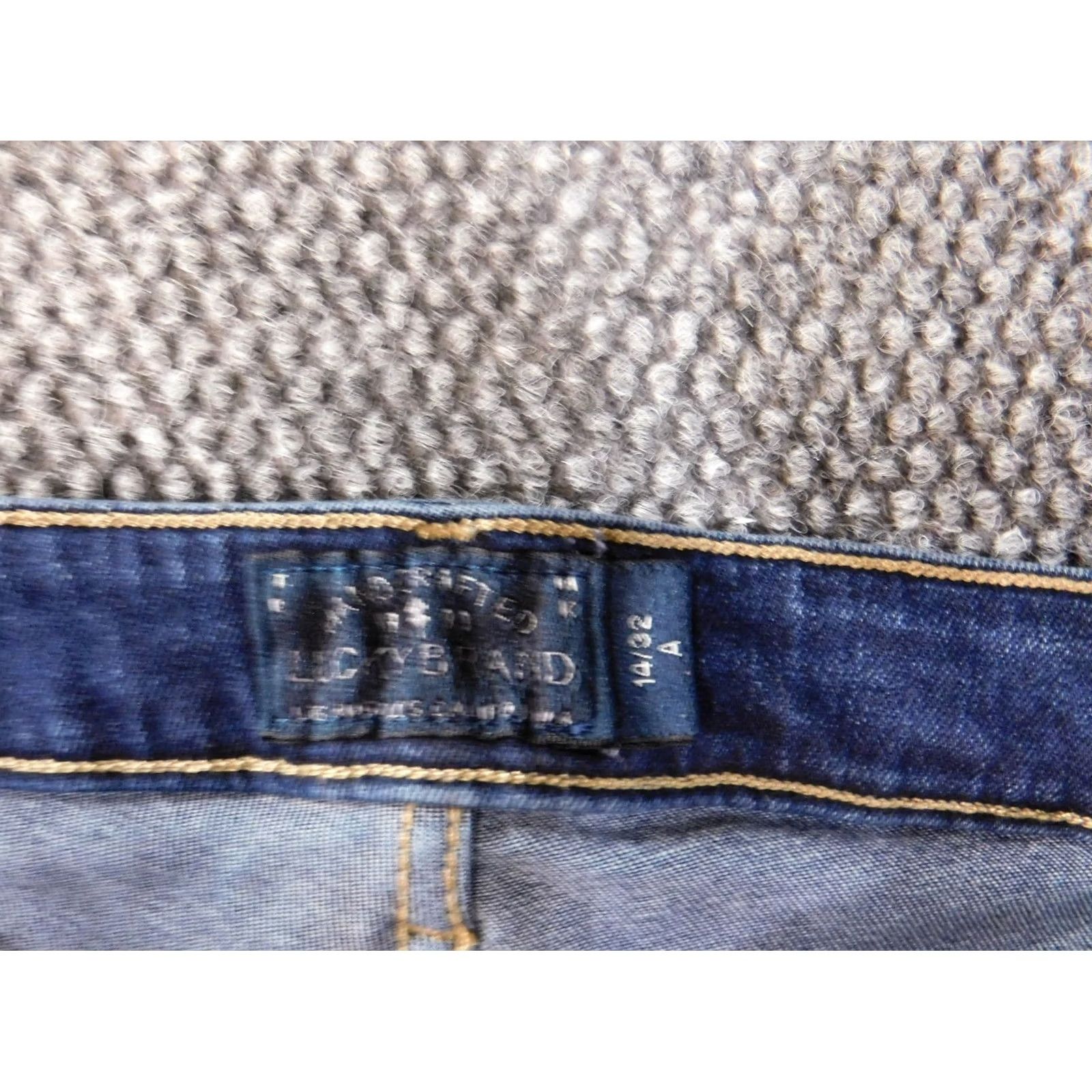 Gap lucky brand denim shorts women 14 blue cut-off distressed dark classic stretch Size 24" / US 00 / IT 34 - 3 Thumbnail