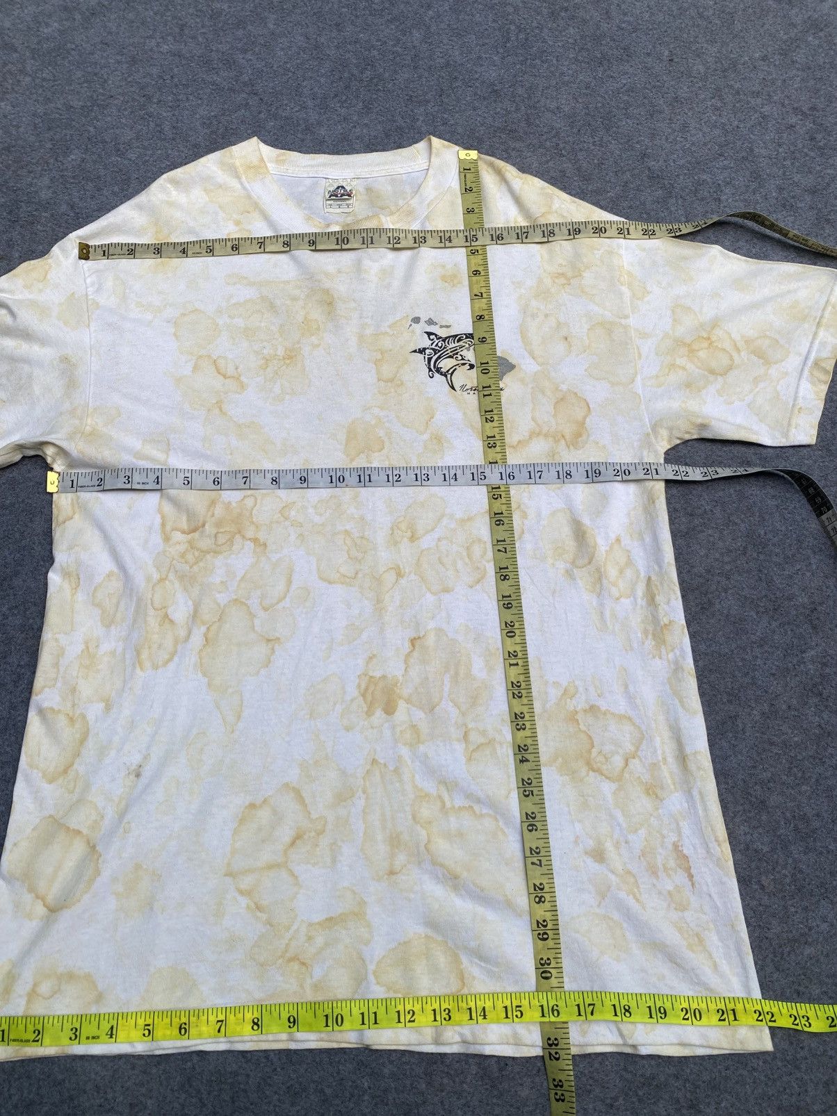 Vintage Vintage shark hawaii stain tie dye tee Size US L / EU 52-54 / 3 - 17 Thumbnail