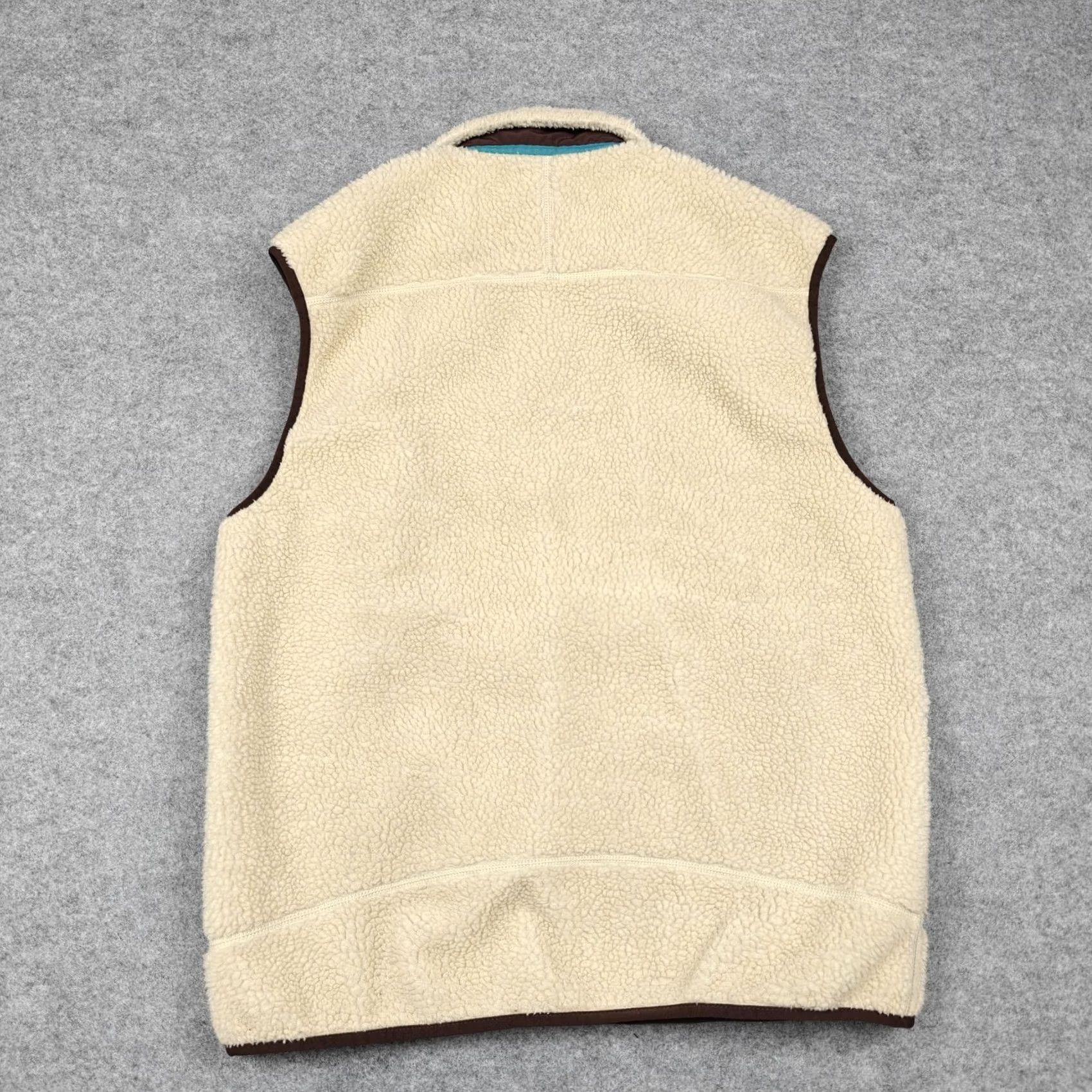 Patagonia VINTAGE Patagonia Vest Mens Large White Retro-X Fleece Full Zip Pockets Outdoor Lined Size US L / EU 52-54 / 3 - 6 Thumbnail