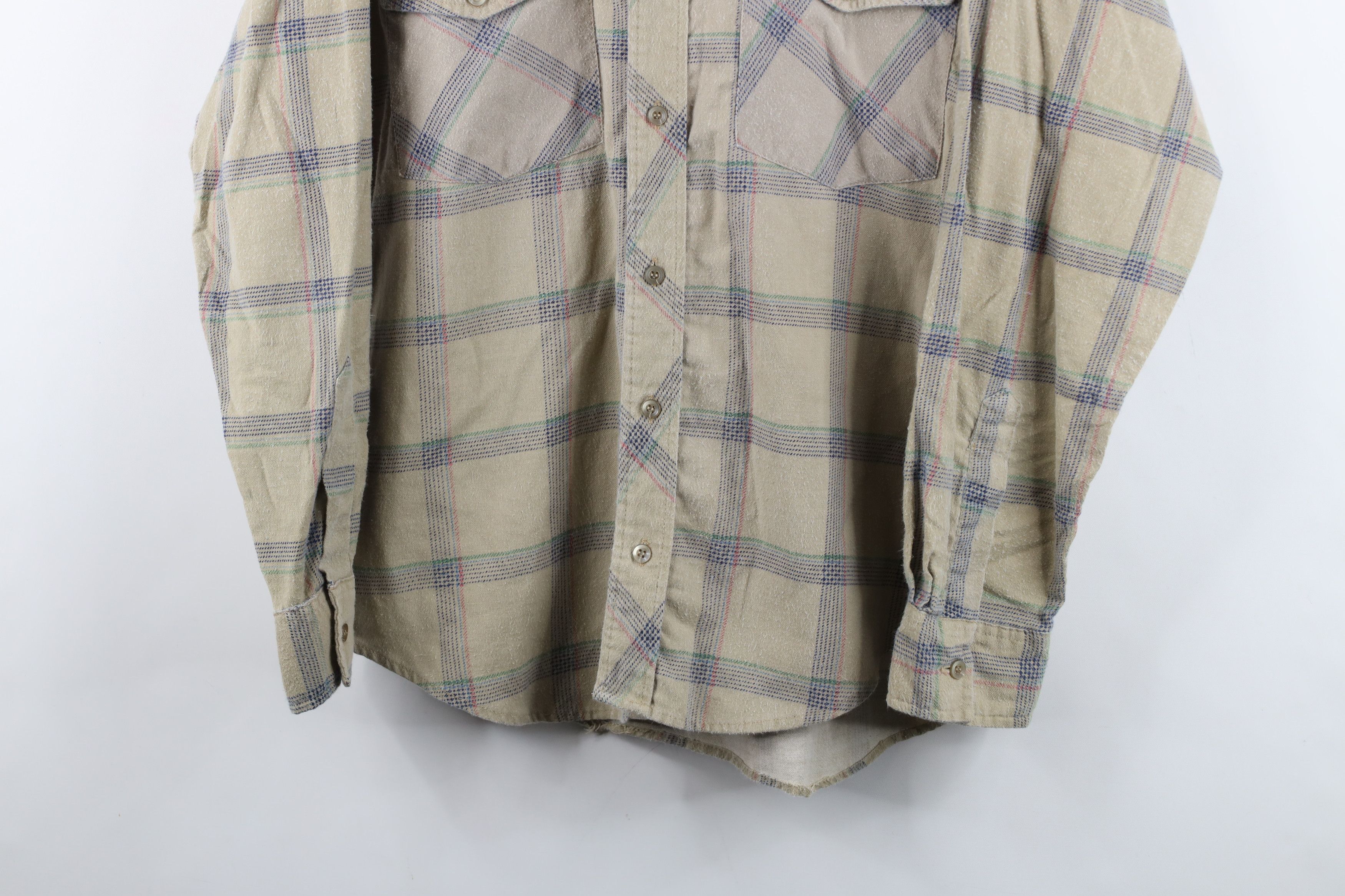 Vintage Vintage 90s Streetwear Flannel Collared Button Shirt Plaid Size US M / EU 48-50 / 2 - 3 Thumbnail