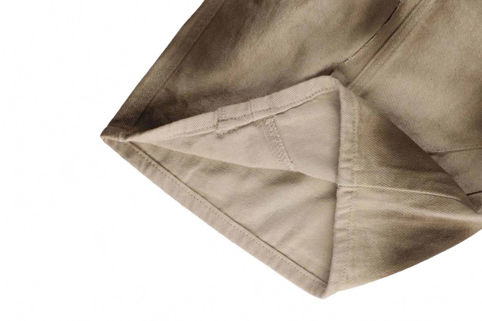 Japanese Brand Beige Wide Leg Cargo Pants, Distressed Baggy Style Size US 32 / EU 48 - 4 Thumbnail