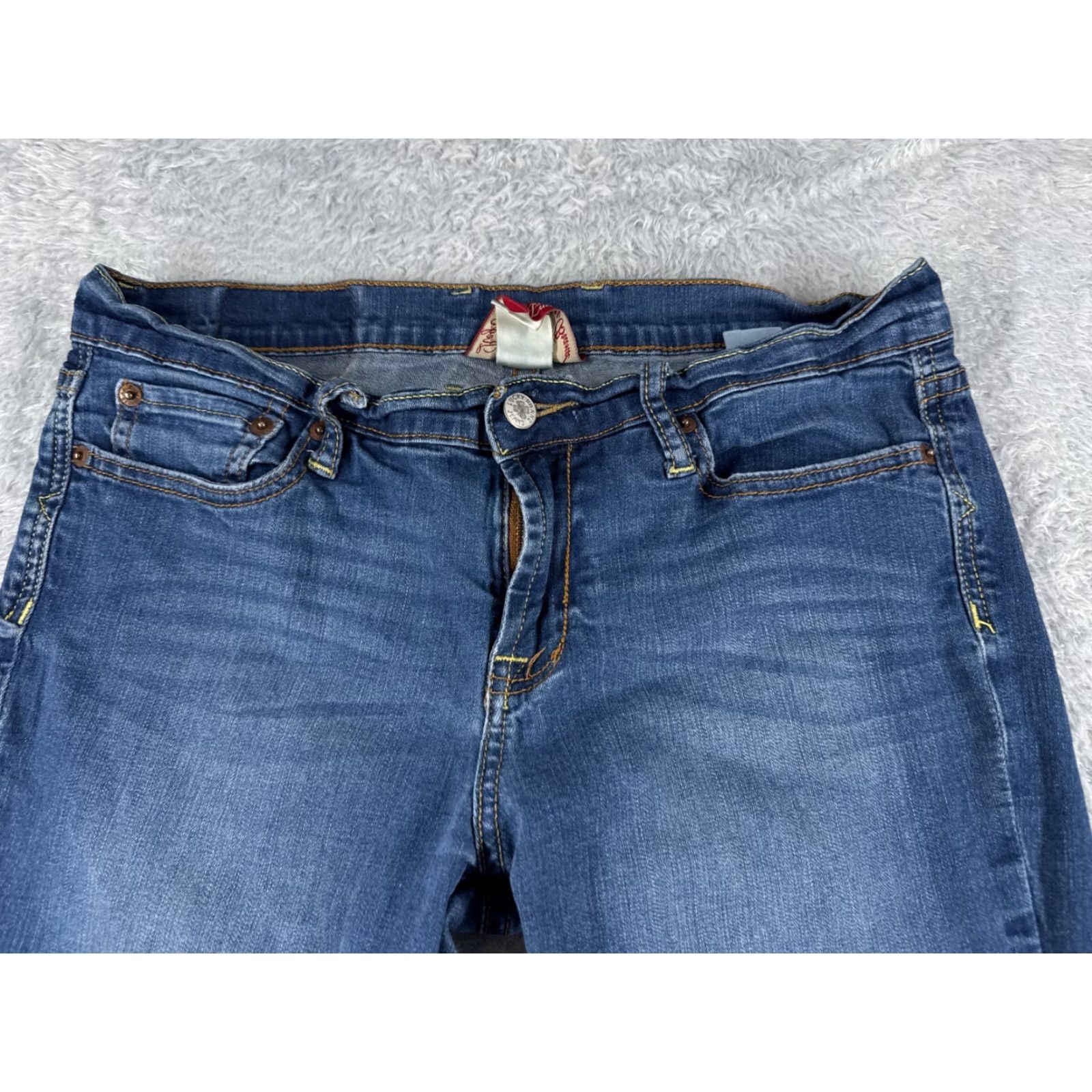 Lucky Brand VINTAGE Lucky Brand Jeans Womens Blue Denim 30x30 Bootcut Low Rise Cotton 10 Regular 5-Pocket Womens Mens? Size 32" / US 10 / IT 46 - 4 Thumbnail