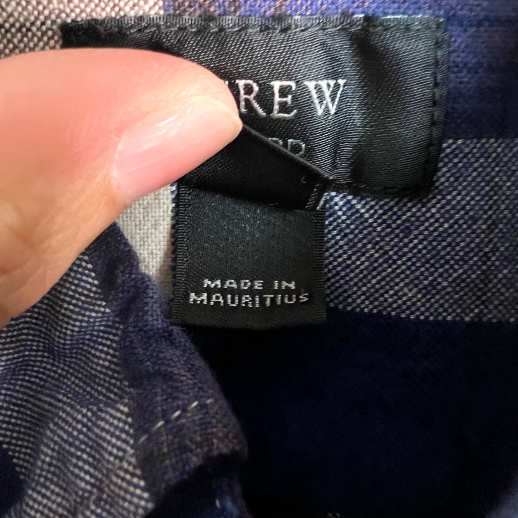 J.Crew J. Crew Shirt Mens Size Medium Slim Fit Oxford Plaid Blue & Brown Size US M / EU 48-50 / 2 - 6 Thumbnail