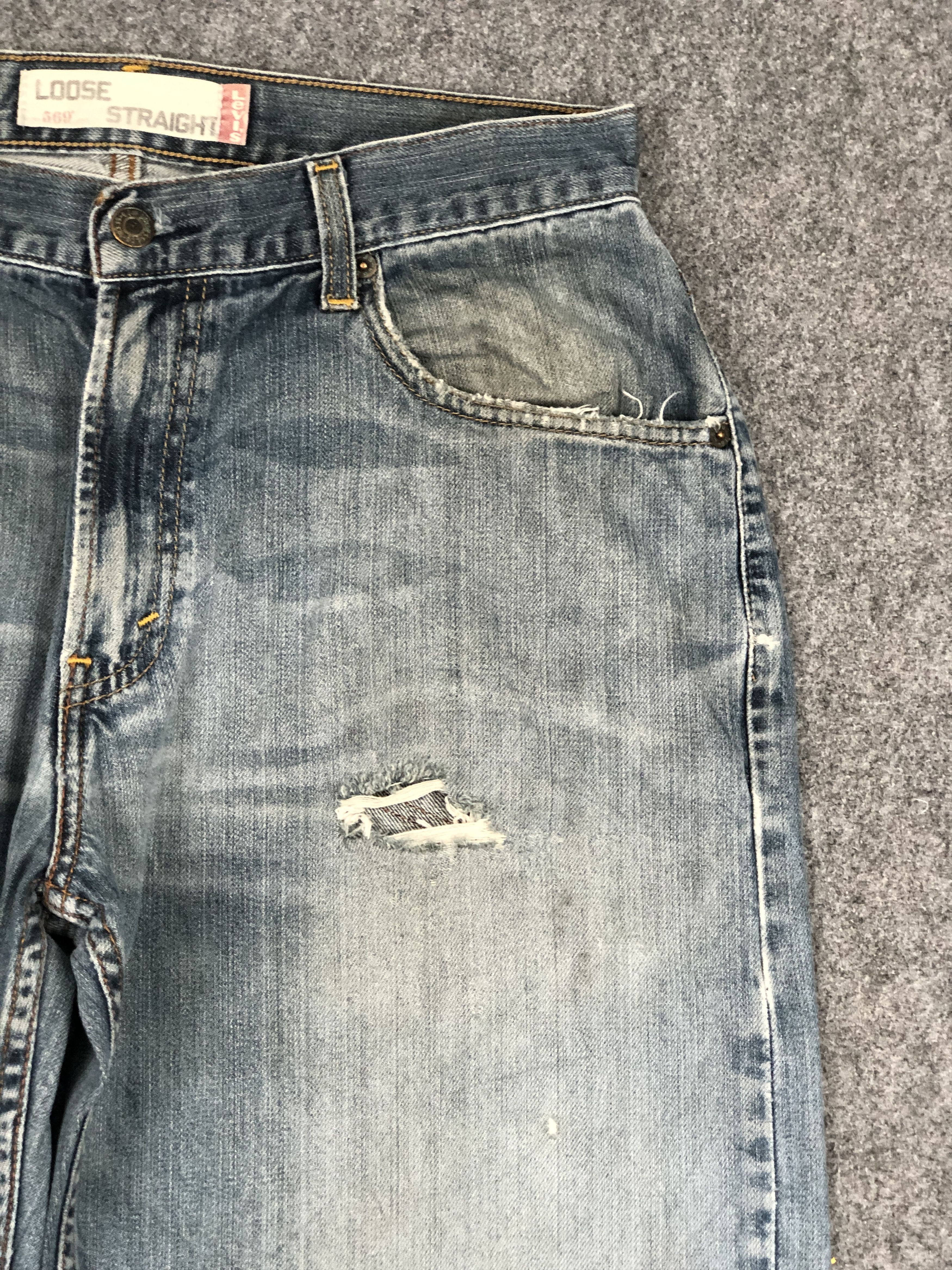 Levi's Distressed Vintage Levis 569 Faded Jeans DP2357 Size US 29 - 11 Thumbnail