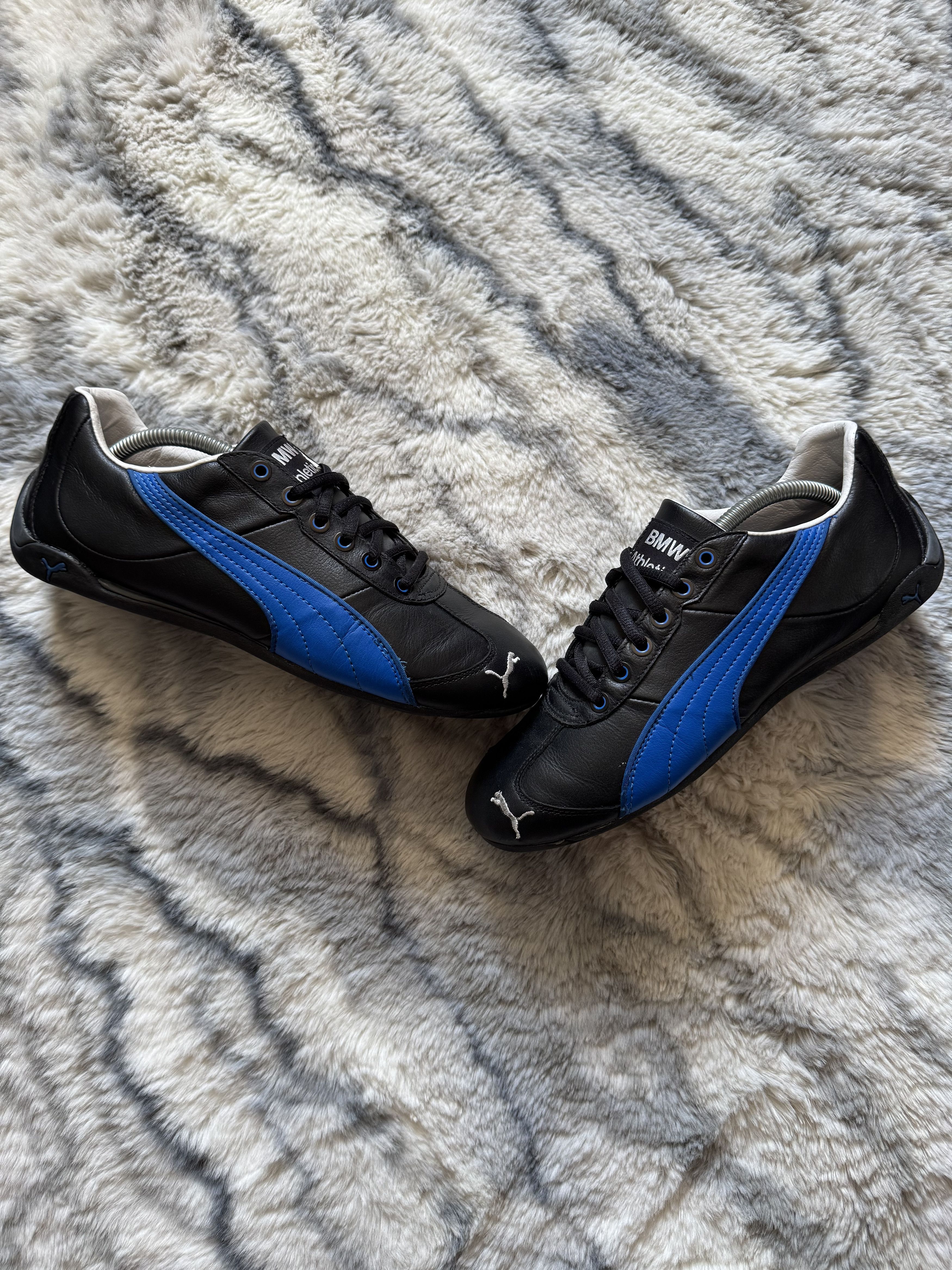 Puma × Vintage Vintage Gray/Black Leather Puma Budoka Y2k