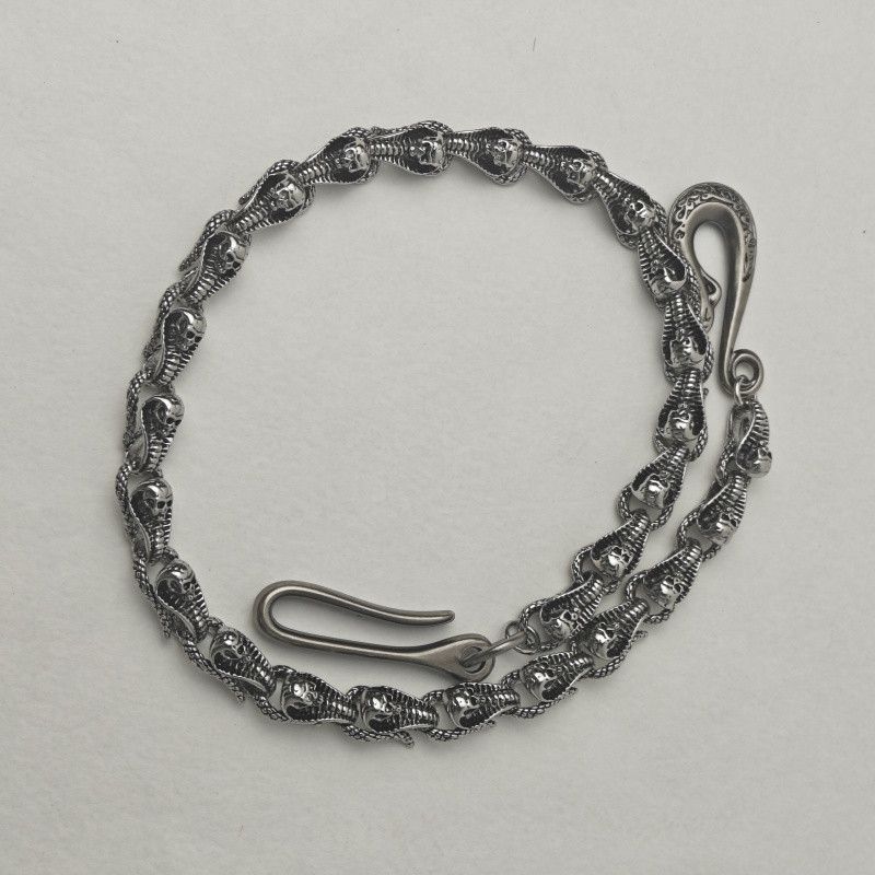 Japanese Brand × Jewelry Punk Waist Pants Chain Wallet Chain Cobra Skull Keychain Size ONE SIZE - 8 Thumbnail