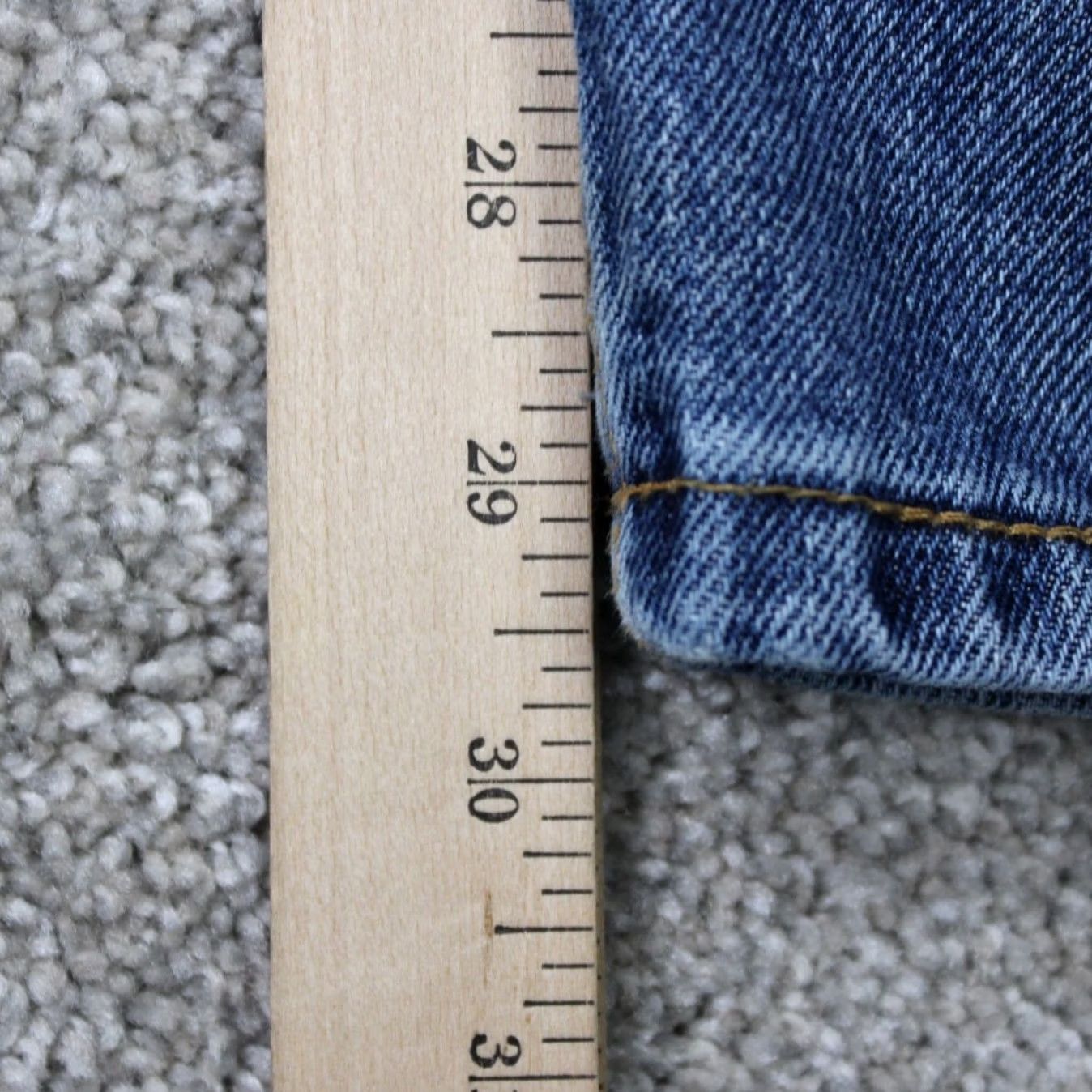 Levi's Levi's 550 Jeans Mens 46x30 Blue Relaxed Fit 5-Pocket Denim Cotton Straight Size US 30 / EU 46 - 4 Thumbnail