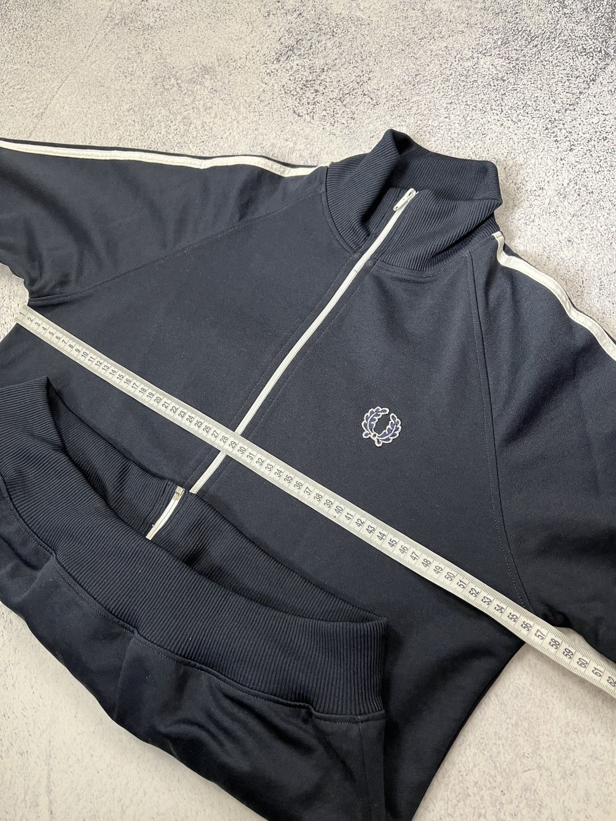 Fred Perry Vintage Fred Perry Track Jacket Sweater Striped Logo Y2k Size US M / EU 48-50 / 2 - 11 Thumbnail