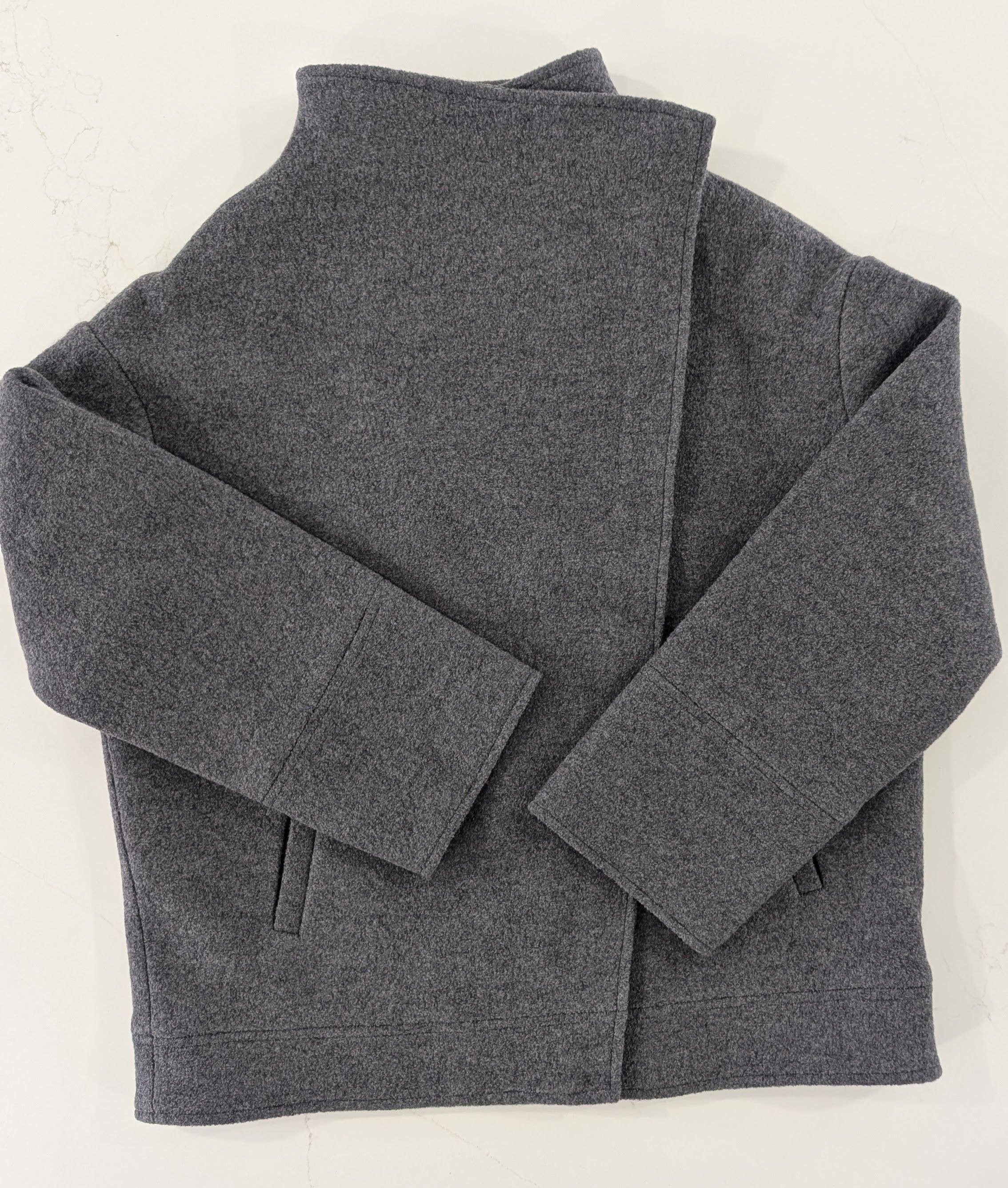 Other MARCELLA NYC Melanie Italian Wool Asymmetric Moto Coat Size L / US 10 / IT 46 - 1 Thumbnail