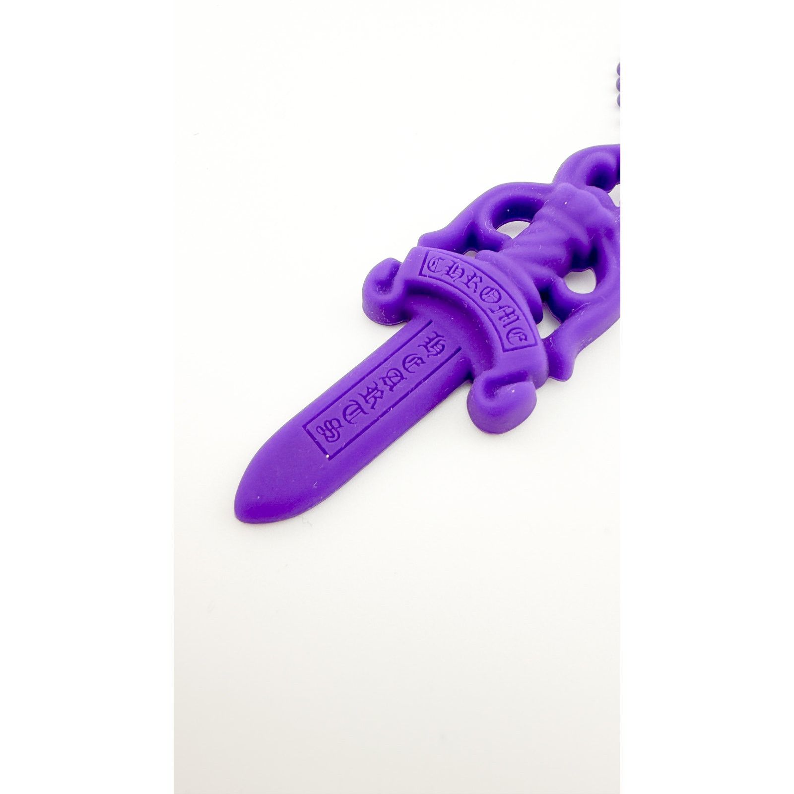 Chrome Hearts Chrome Hearts silicone purple dagger necklace. Size ONE SIZE - 4 Thumbnail