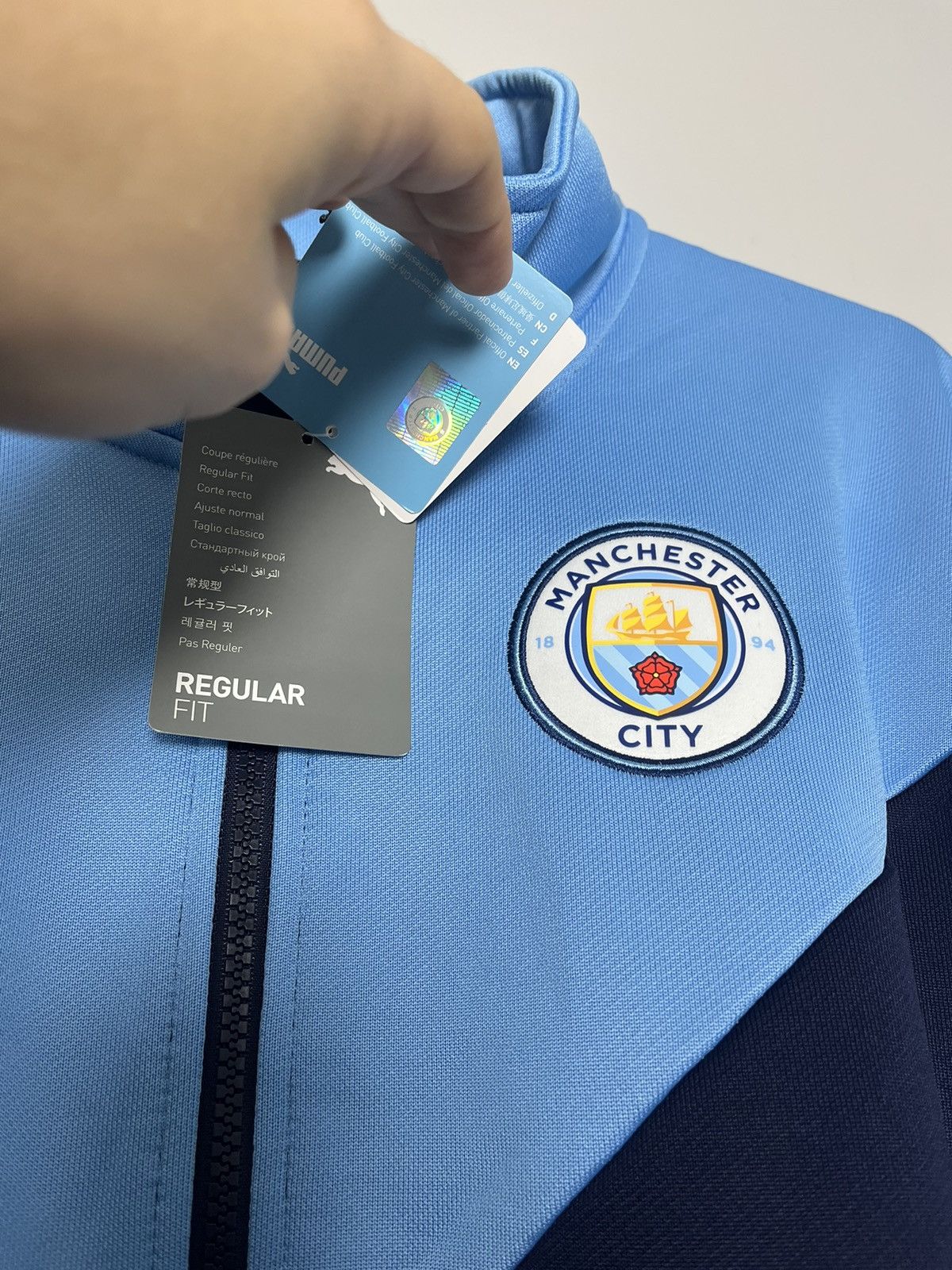 Puma Puma Manchester City zip sweatshirt with tags soccer footbal Size US L / EU 52-54 / 3 - 5 Thumbnail