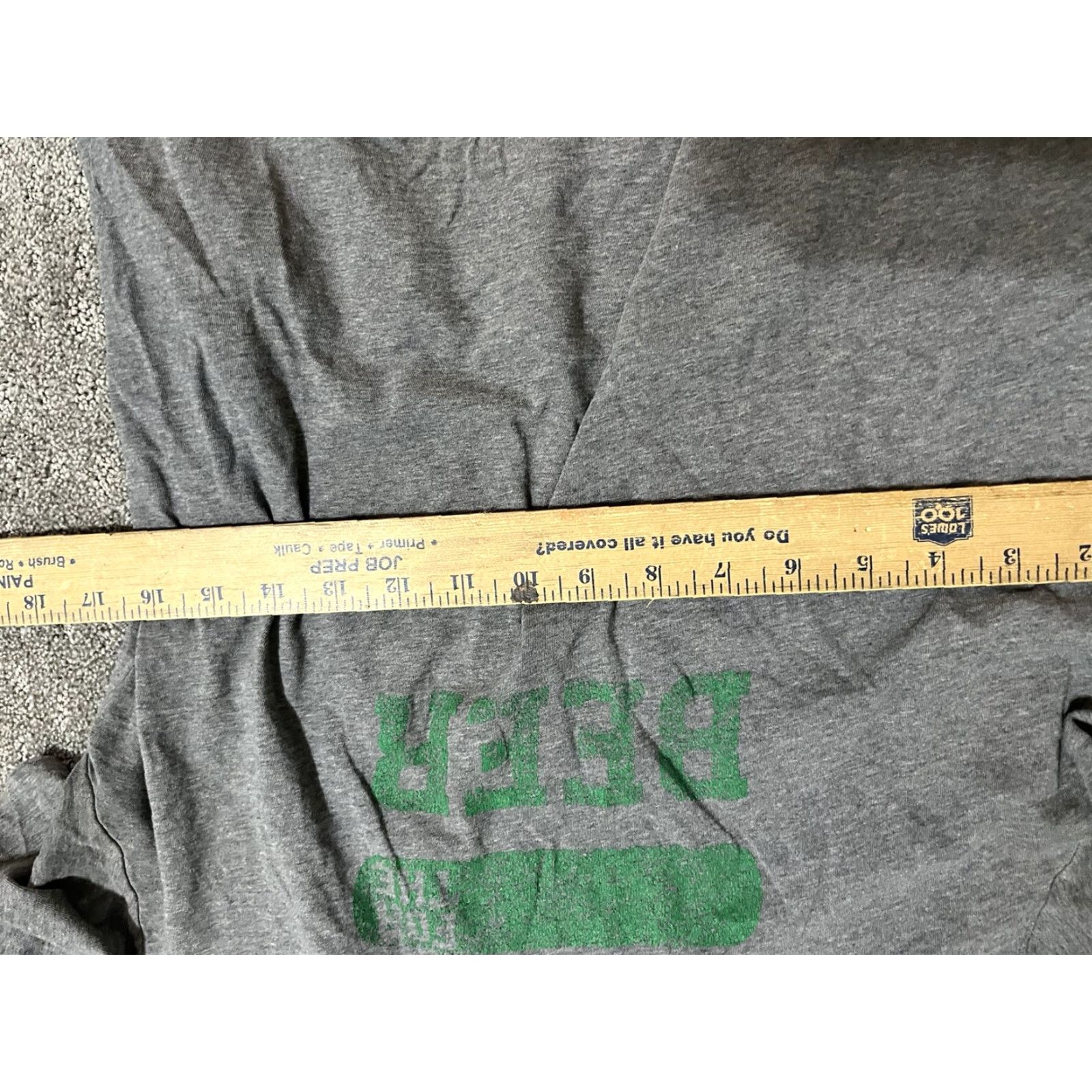 Express EXPRESS Men’s Graphic T-Shirt HERE FOR THE BEER St. Patrick’s Day Gray M Short Sleeve Crew Neck Cotton Knit Tee, Beer, Logo, 90s Vibe, Mens Size US M / EU 48-50 / 2 - 5 Thumbnail