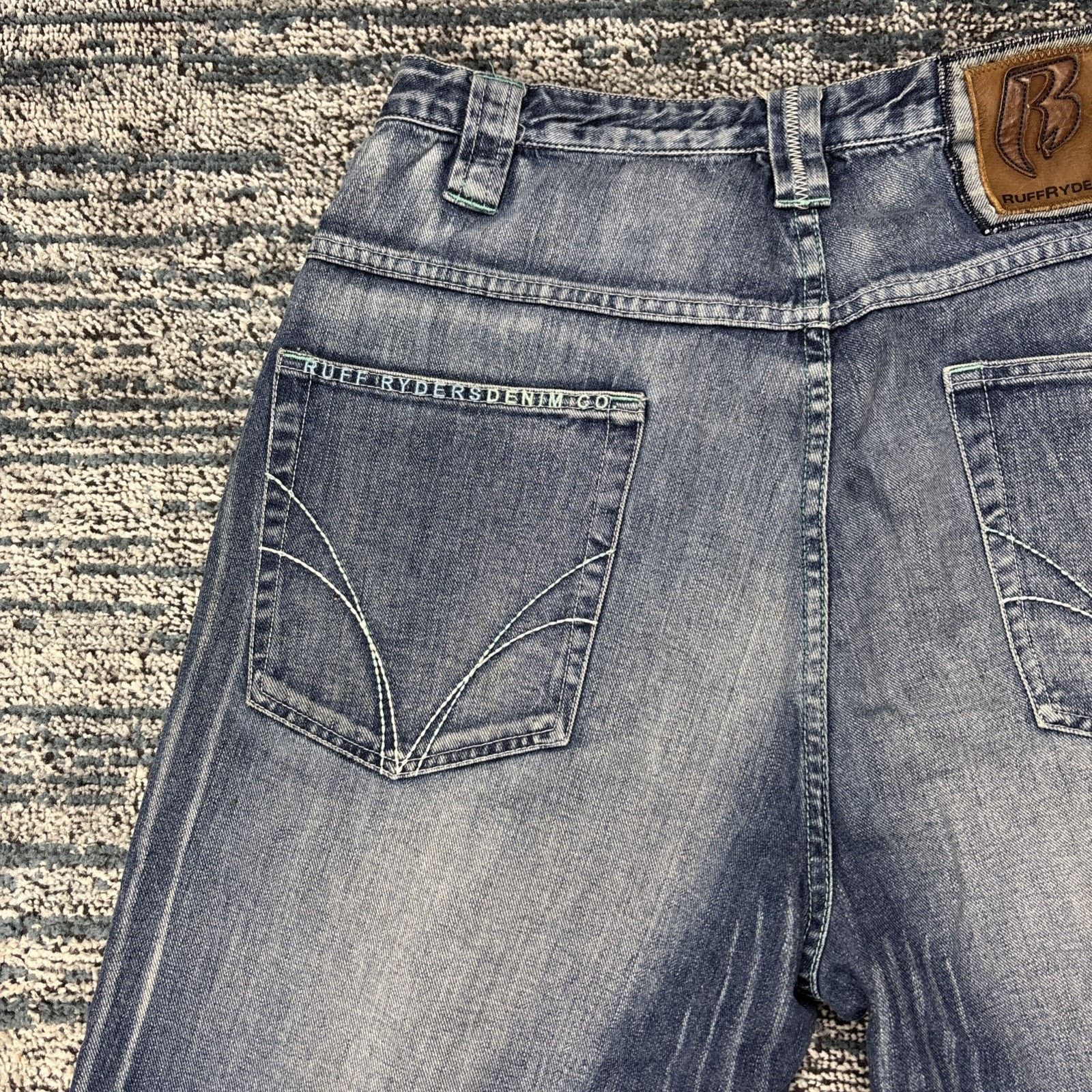 Ruff Ryders Vintage Y2k Ruff Ryders Baggy Denim Blue JeansMen’s 32 x 36 Size US 32 / EU 48 - 12 Thumbnail