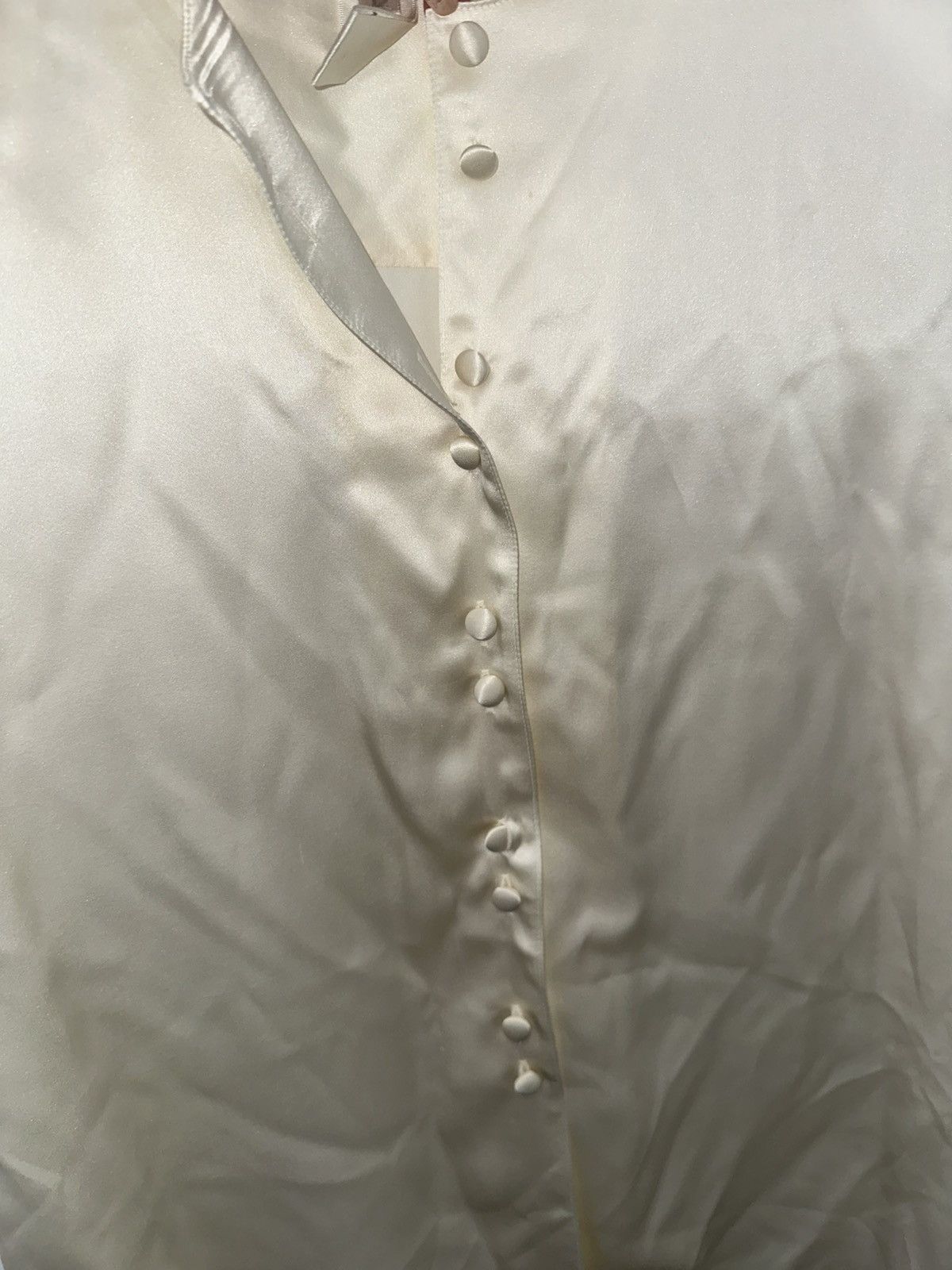 Jones New York Vintage Rare 80s Silk Cream blouse Silk Jones New York Size L / US 10 / IT 46 - 4 Thumbnail