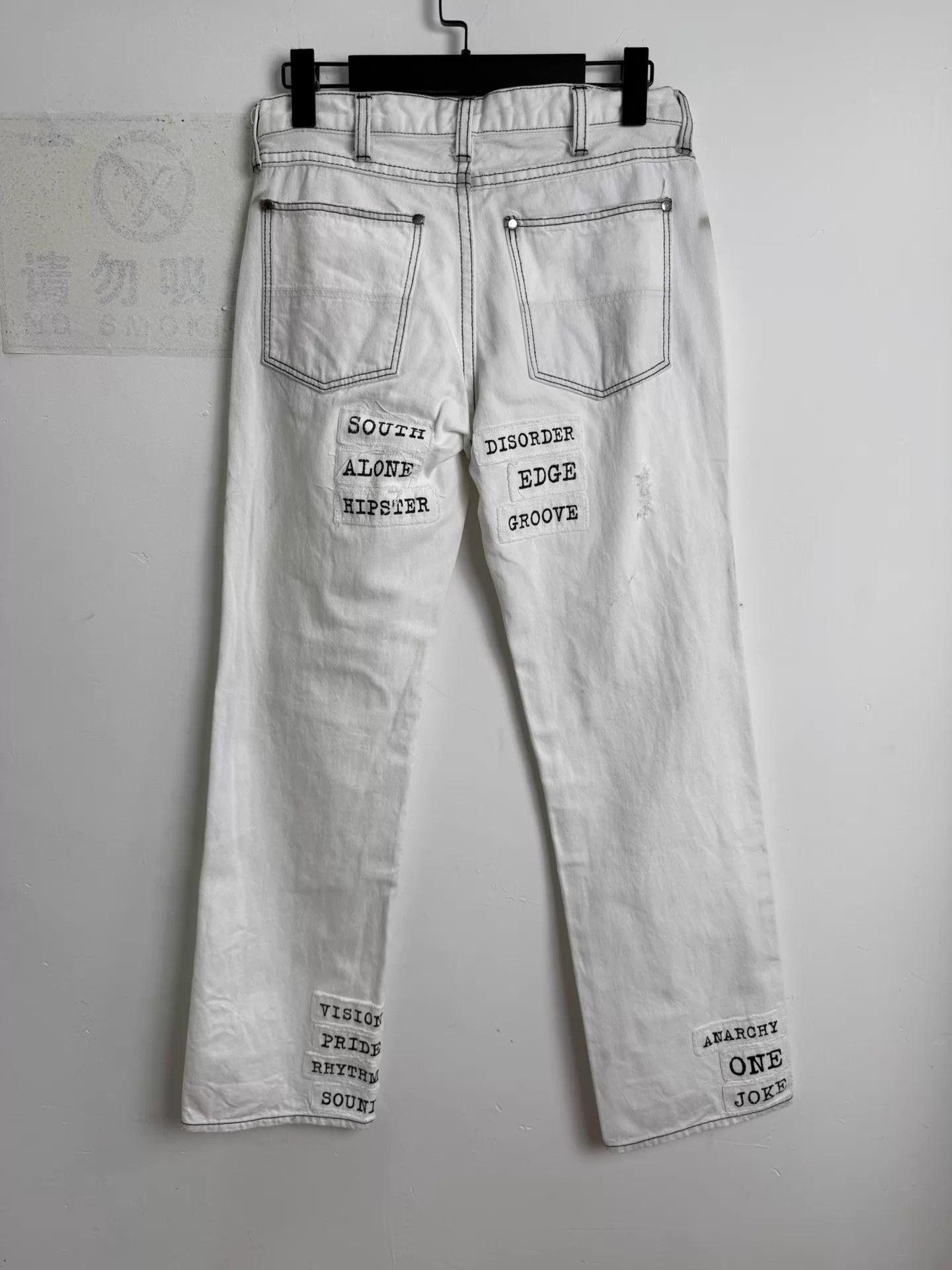 Numbers Number (n)ine 01SS Appliqué Jeans Size 28" / US 6 / IT 42 - 2 Thumbnail
