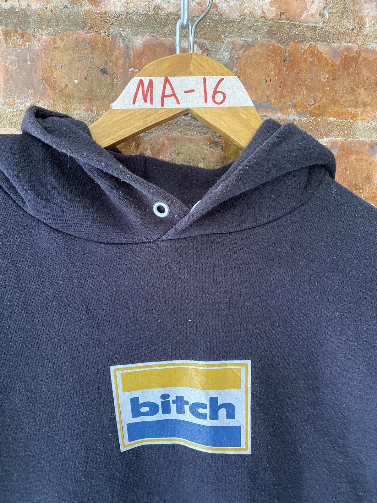 Powell Peralta 🔥1990s BITCH skateboard Box logo hoodie Size US L / EU 52-54 / 3 - 5 Thumbnail