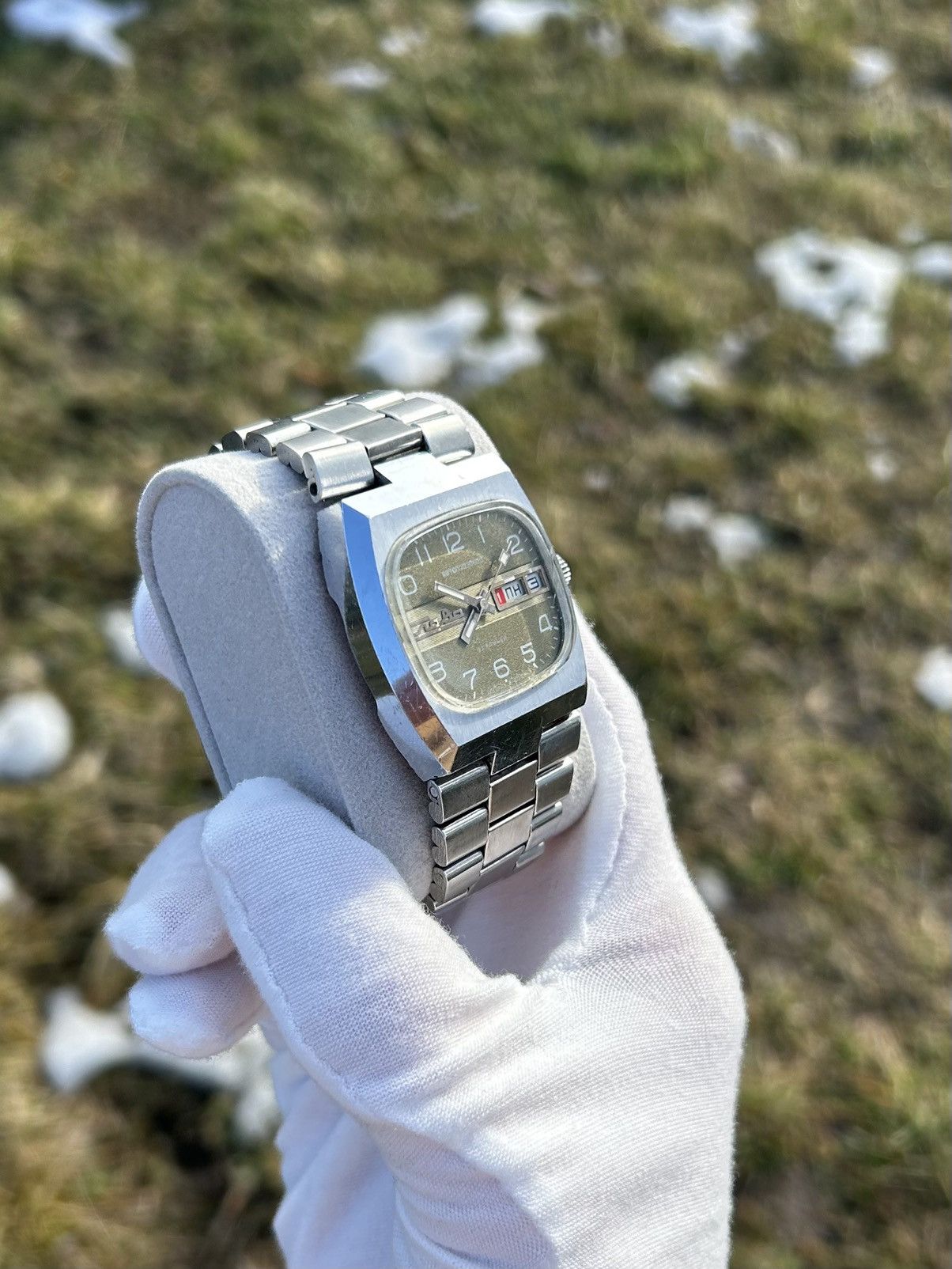 Vintage Vintage Slava Watch USSR Soviet Automatic Massive 1980s Size ONE SIZE - 13 Thumbnail