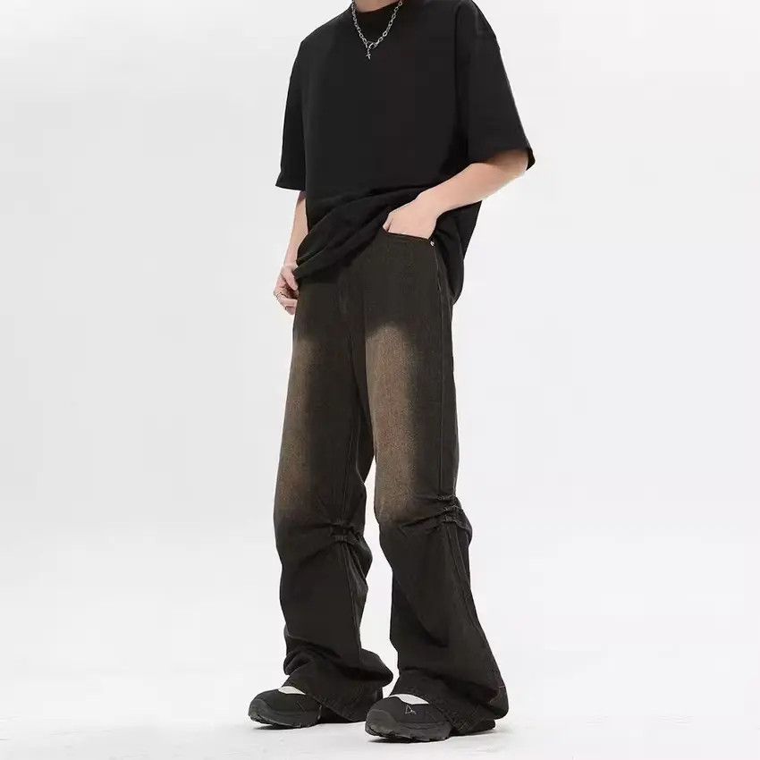 Designer × Japanese Brand Washed black baggy jeans Size US 32 / EU 48 - 2 Thumbnail
