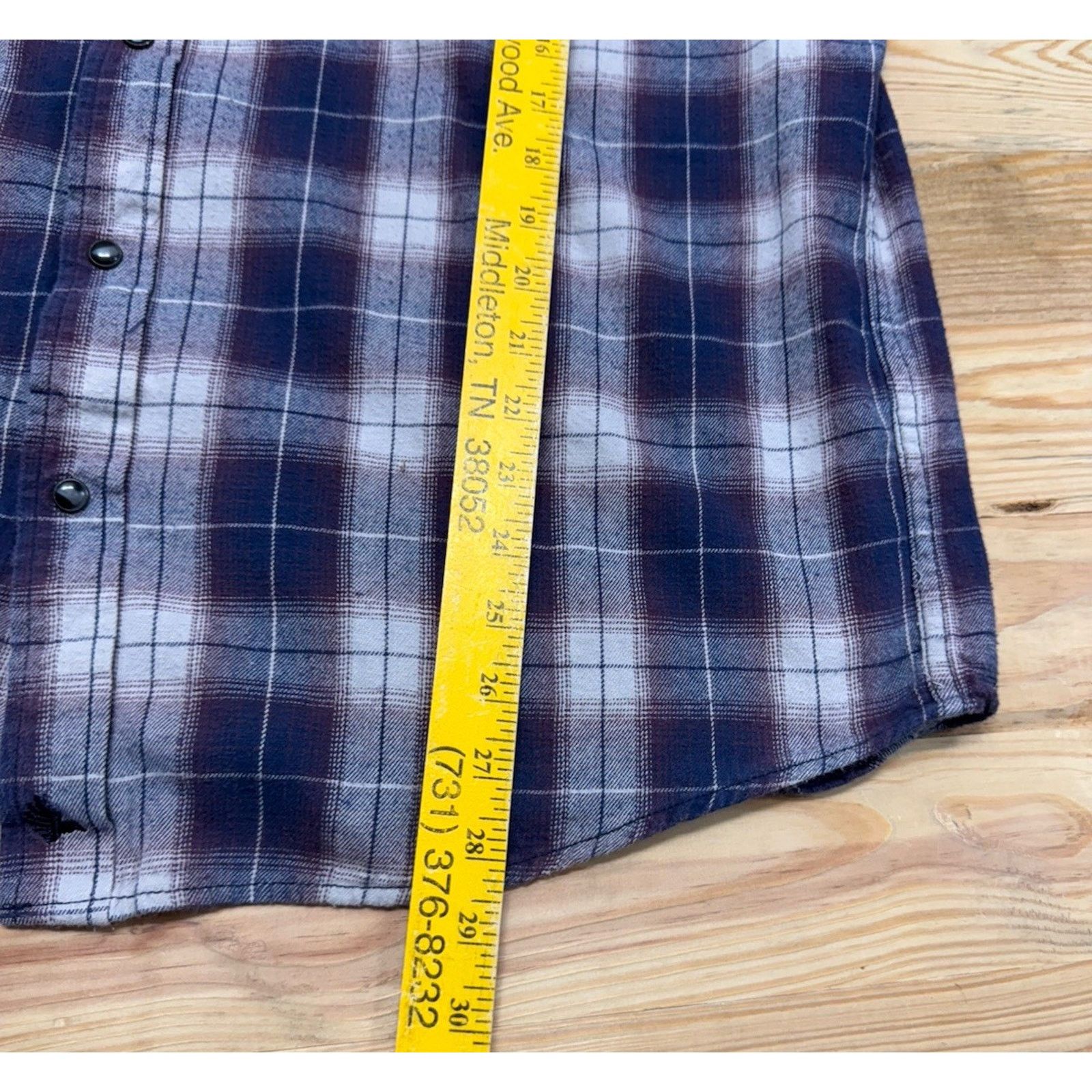 Cody James Cody James Long Sleeve Western Flannel Purple Plaid L Size US L / EU 52-54 / 3 - 6 Thumbnail