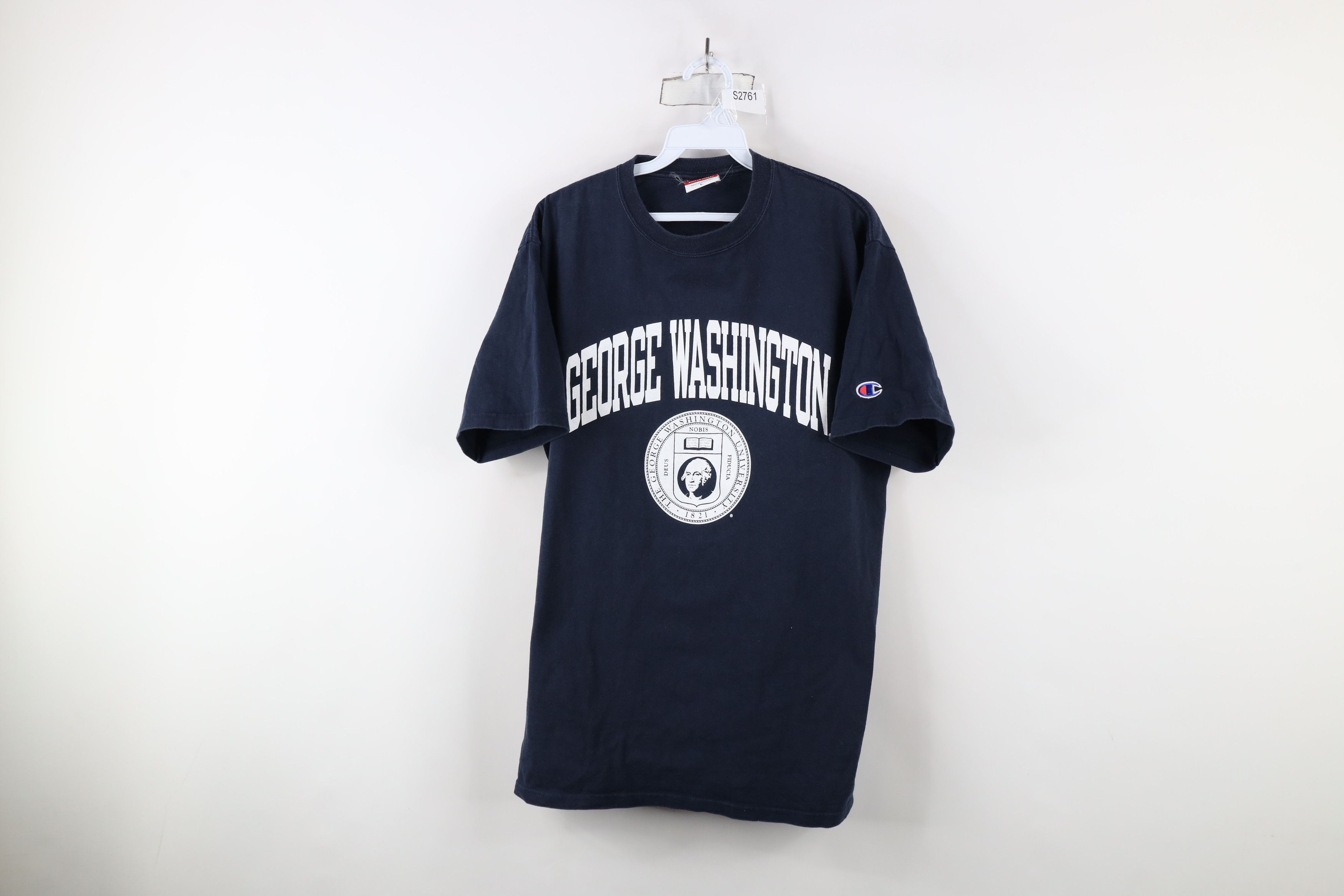 Champion × Vintage Vintage Champion Spell George Washington University T-Shirt Size US L / EU 52-54 / 3 - 1 Thumbnail