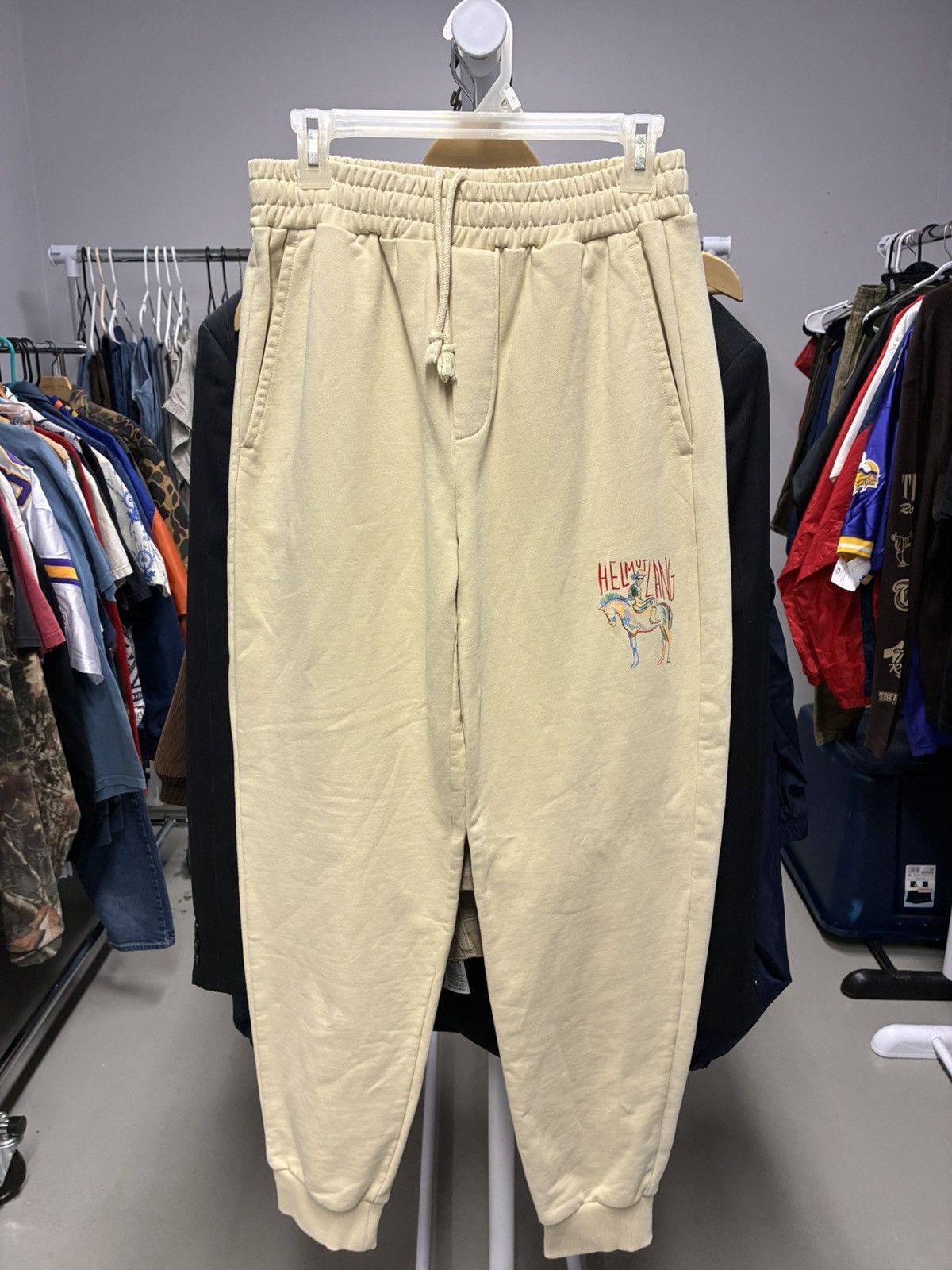 Helmut Lang Helmut Lang Scribble Logo Joggers Size US 32 / EU 48 - 1 Thumbnail