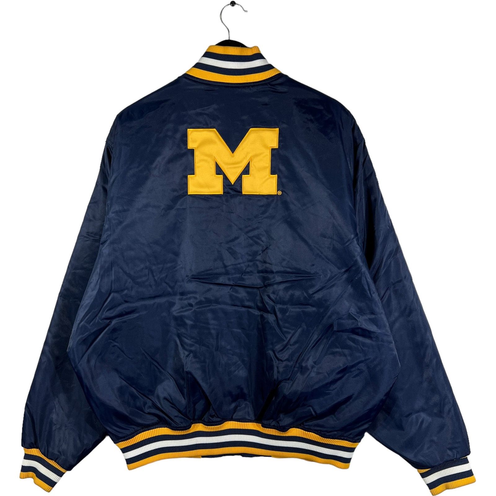 Other University Of Michigan Satin Bomber Jacket Size US L / EU 52-54 / 3 - 5 Thumbnail