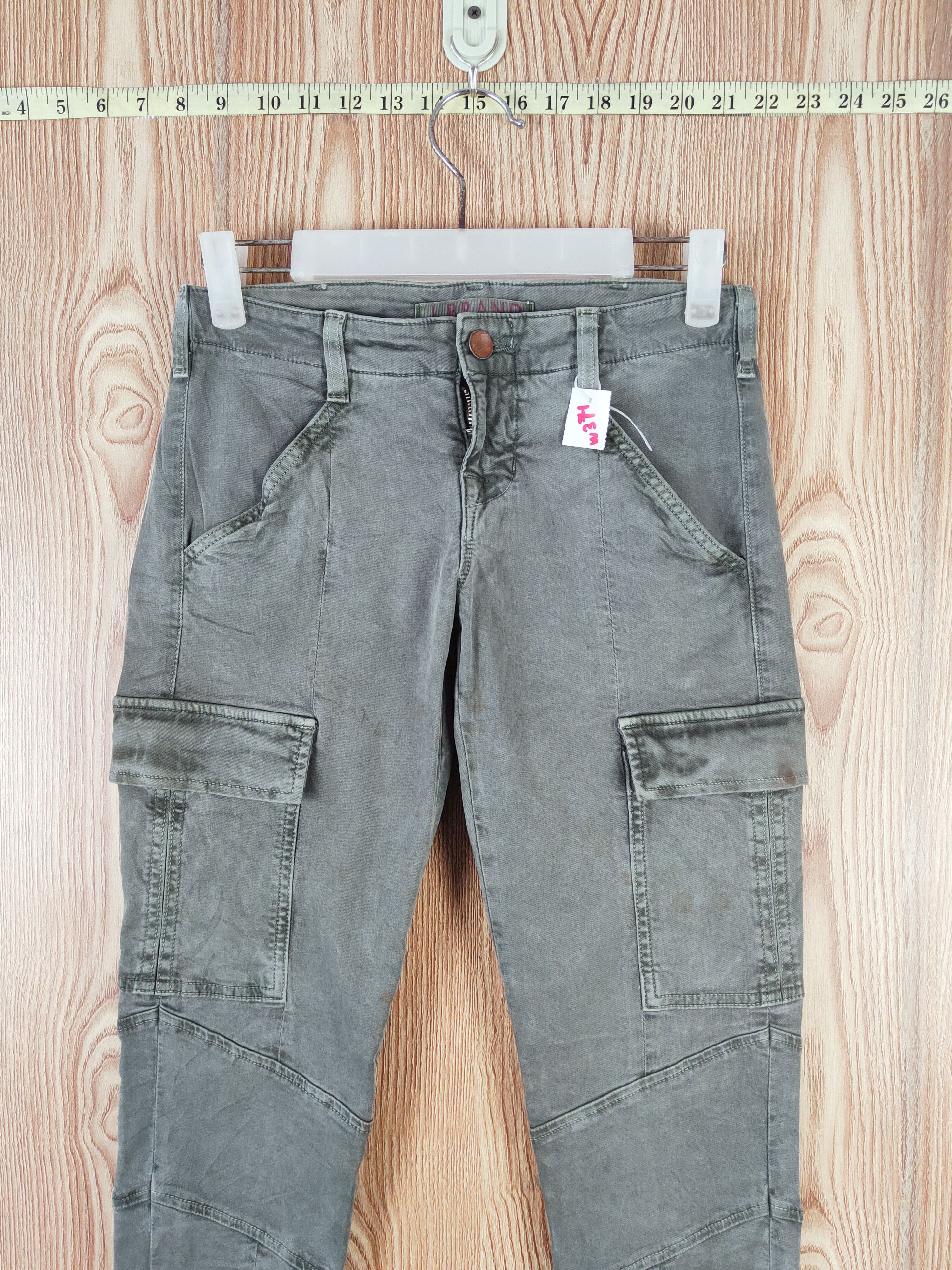 Japanese Brand J Brand Green Multipocket Tactical Cargo Pants #W371 Size 25" / US 0 / IT 36 - 2 Thumbnail