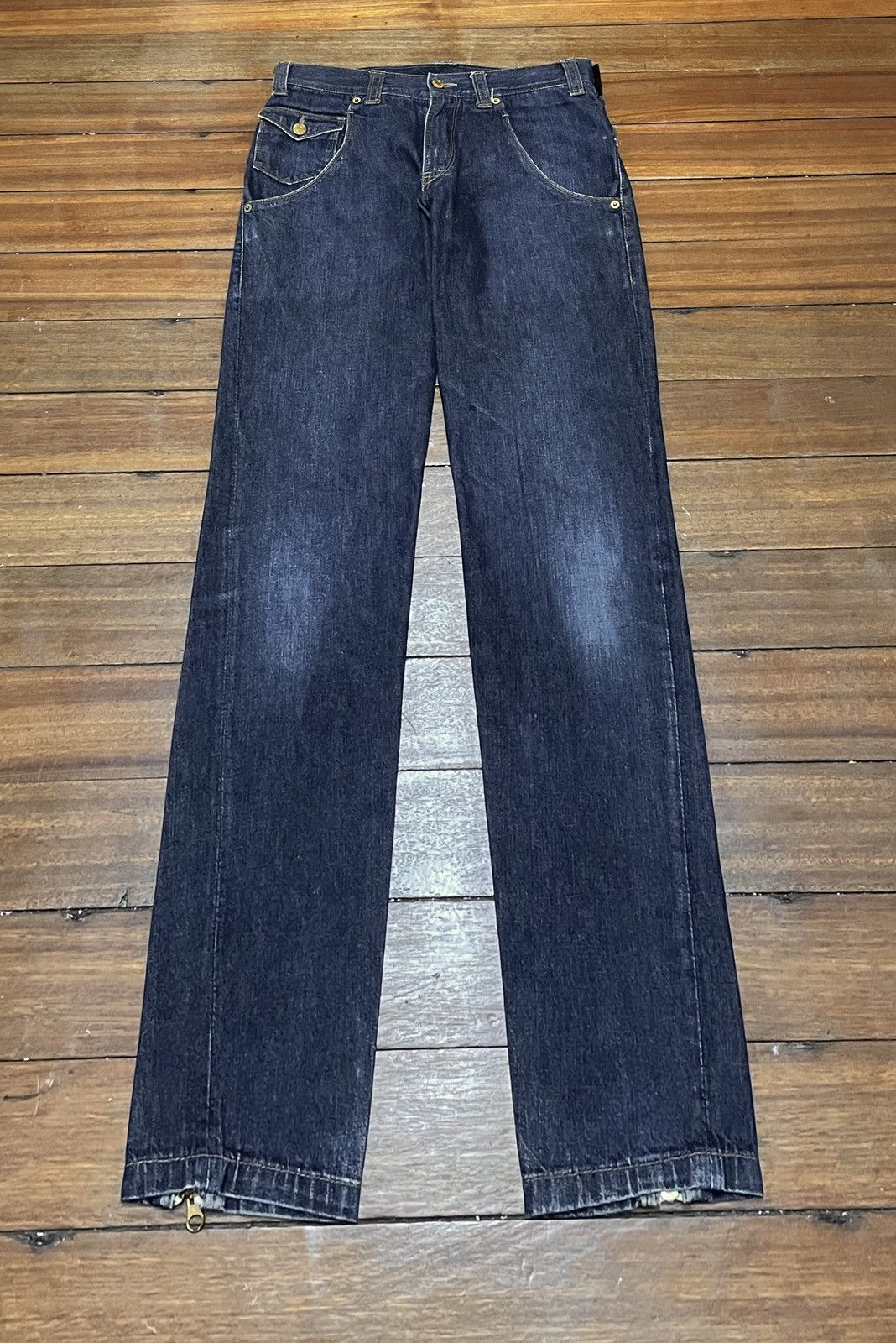PPFM Rare Design Vintage Japanese Brand PPFM Sukajan Jeans 1990s Size US 31 - 1 Thumbnail